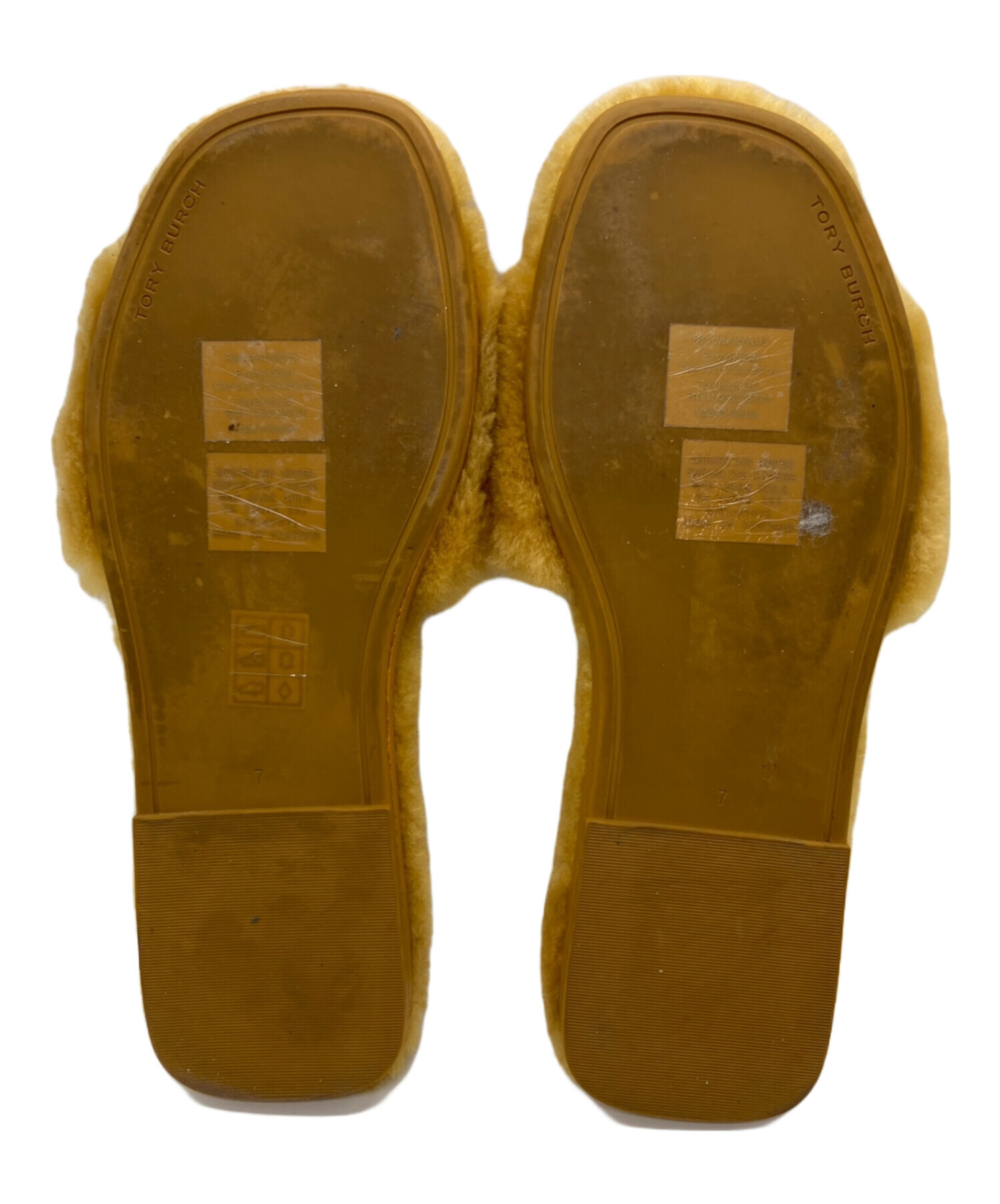 中古・古着通販】TORY BURCH (トリーバーチ) JEWELED SHEARLING SLIDE