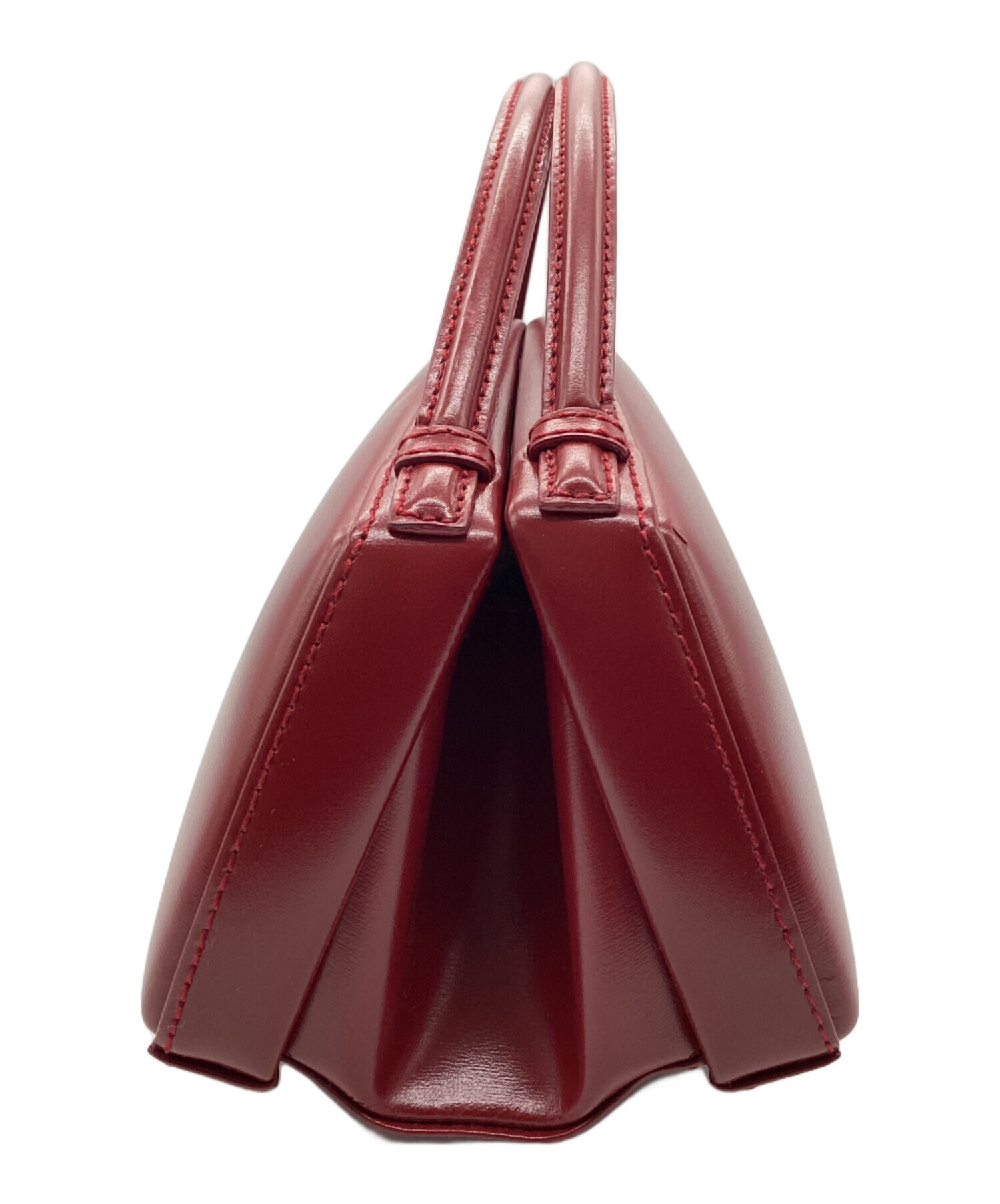 中古・古着通販】LOEWE (ロエベ) カーフレザーミニハンドバッグ レッド