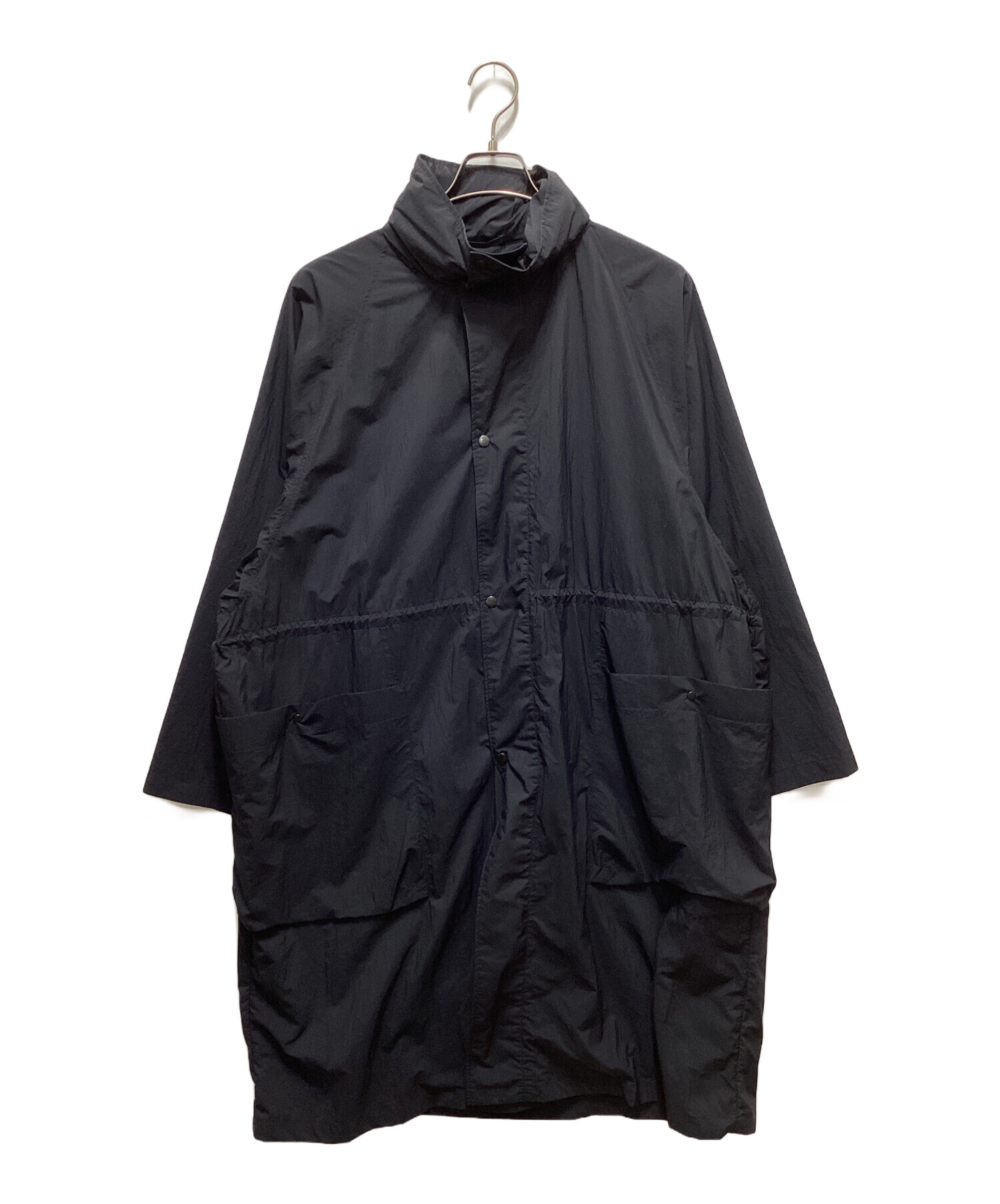中古・古着通販】ATON (エイトン) TRAVEL NYLON ガスコート ブラック
