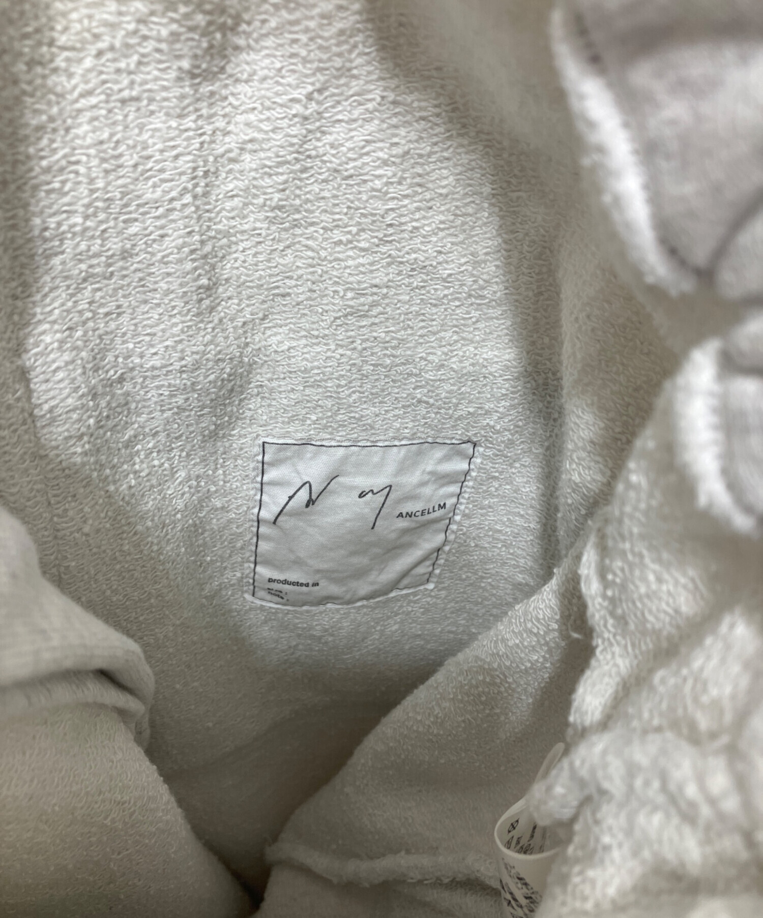 中古・古着通販】ANCELLM (アンセルム) 3/4 TUCK SWEAT SHORTS ライト