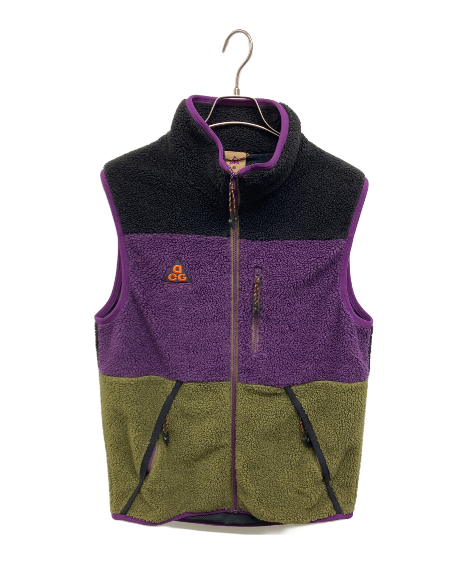 NIKE ACG フリースベスト 黒/紫/緑 NIKE ACG フリースベスト 紫/緑/黒 - メルカリ