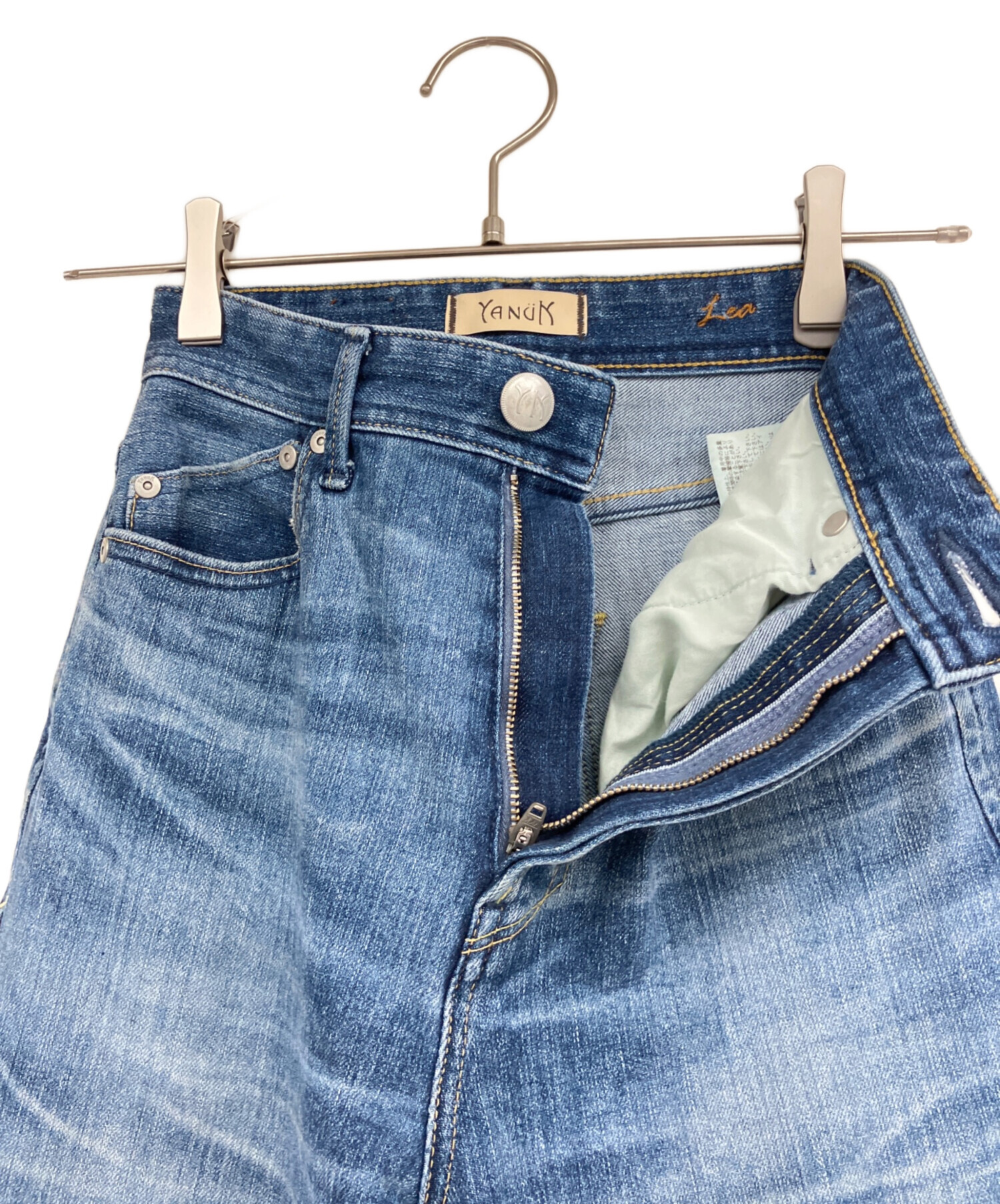 中古・古着通販】YANUK (ヤヌーク) デニムパンツ ブルー サイズ:22