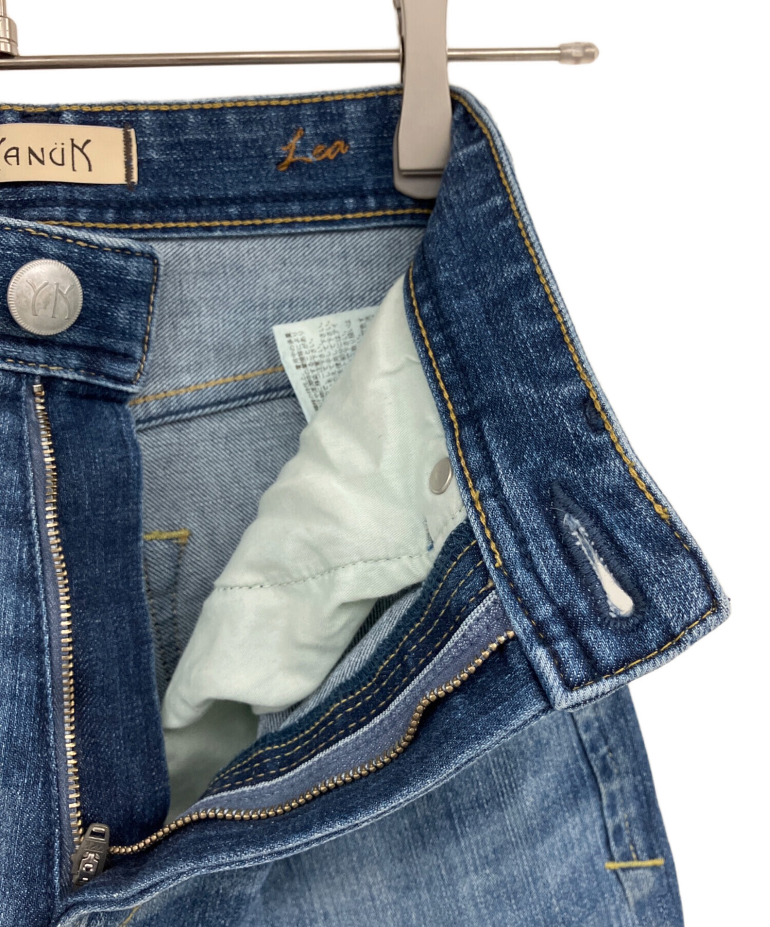 中古・古着通販】YANUK (ヤヌーク) デニムパンツ ブルー サイズ:22