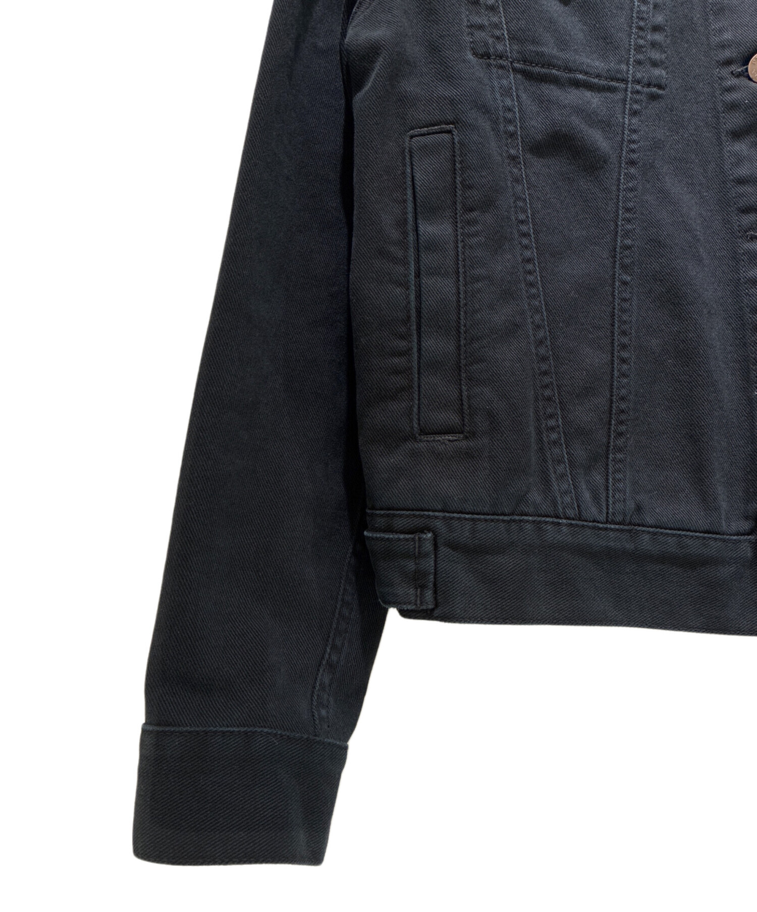 中古・古着通販】PRADA (プラダ) デニム ブルゾンジャケット ブラック