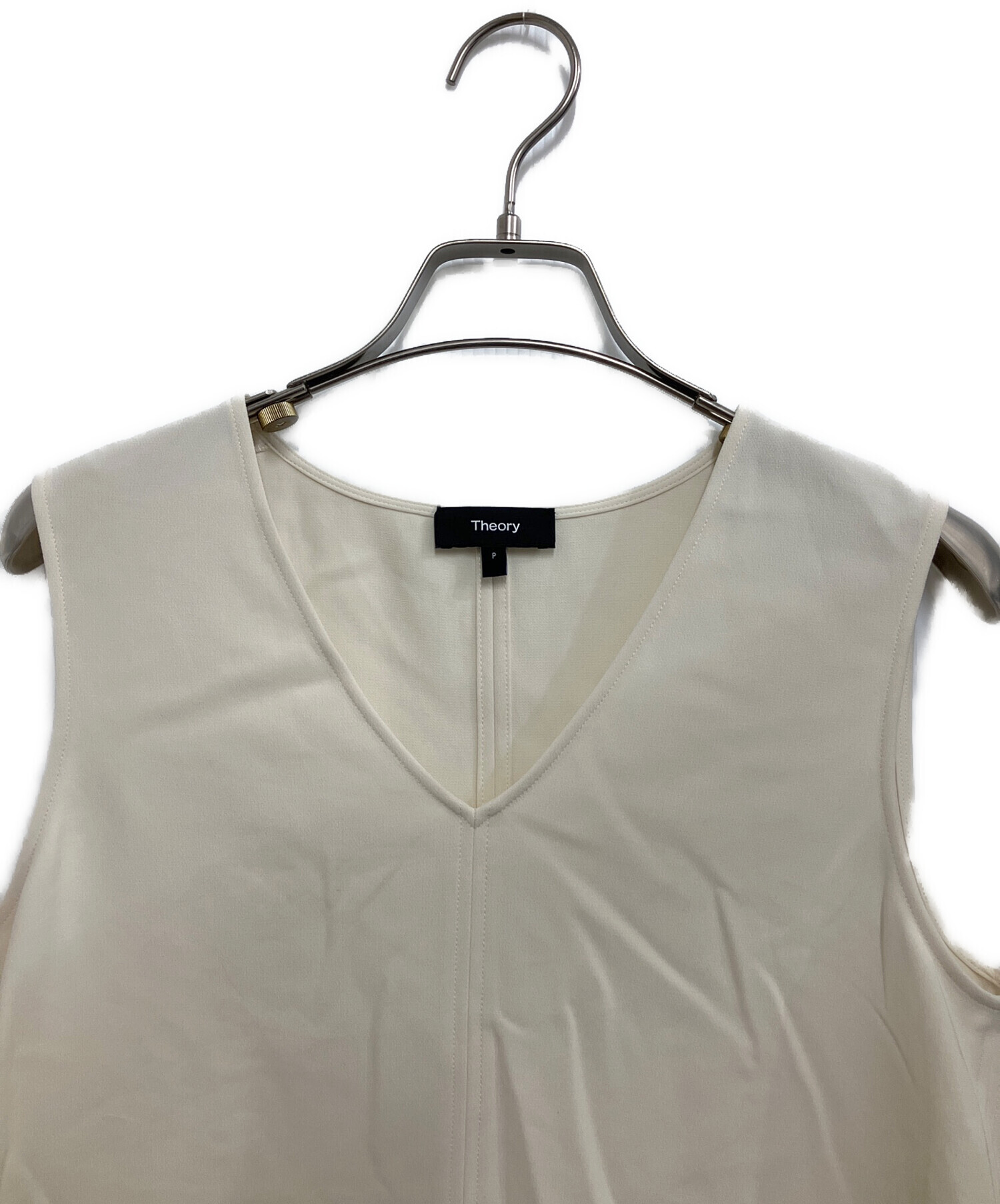 中古・古着通販】theory (セオリー) Admiral Crepe Vneck Top 
