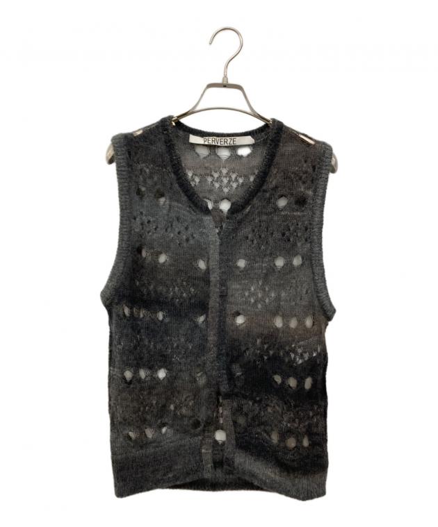 中古・古着通販】PERVERZE (パーバーズ) モヘア混クラッシュニット