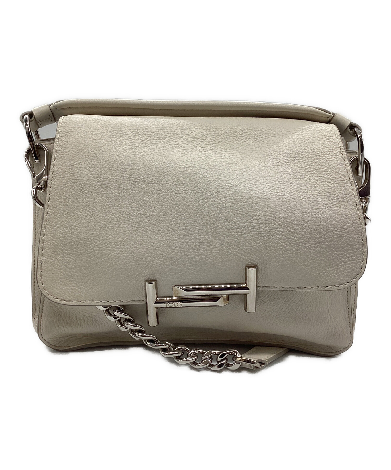 TOD’S トッズ ショルダーバッグ レディース 【古着】【中古】 中古・古着通販】TOD'S (トッズ) ダブルT レザー 2WAY ショルダー