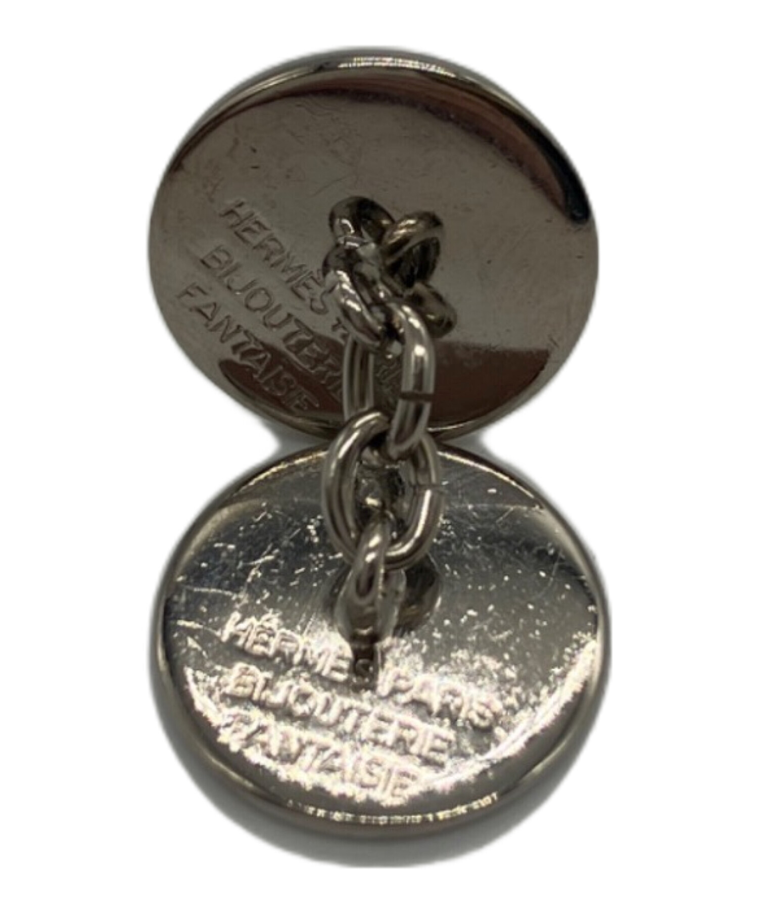 未使用 HERMES エルメス チェーン セリエ カフス ブラウン シルバー 中古・古着通販】HERMES (エルメス) セリエカフス サイズ:不明