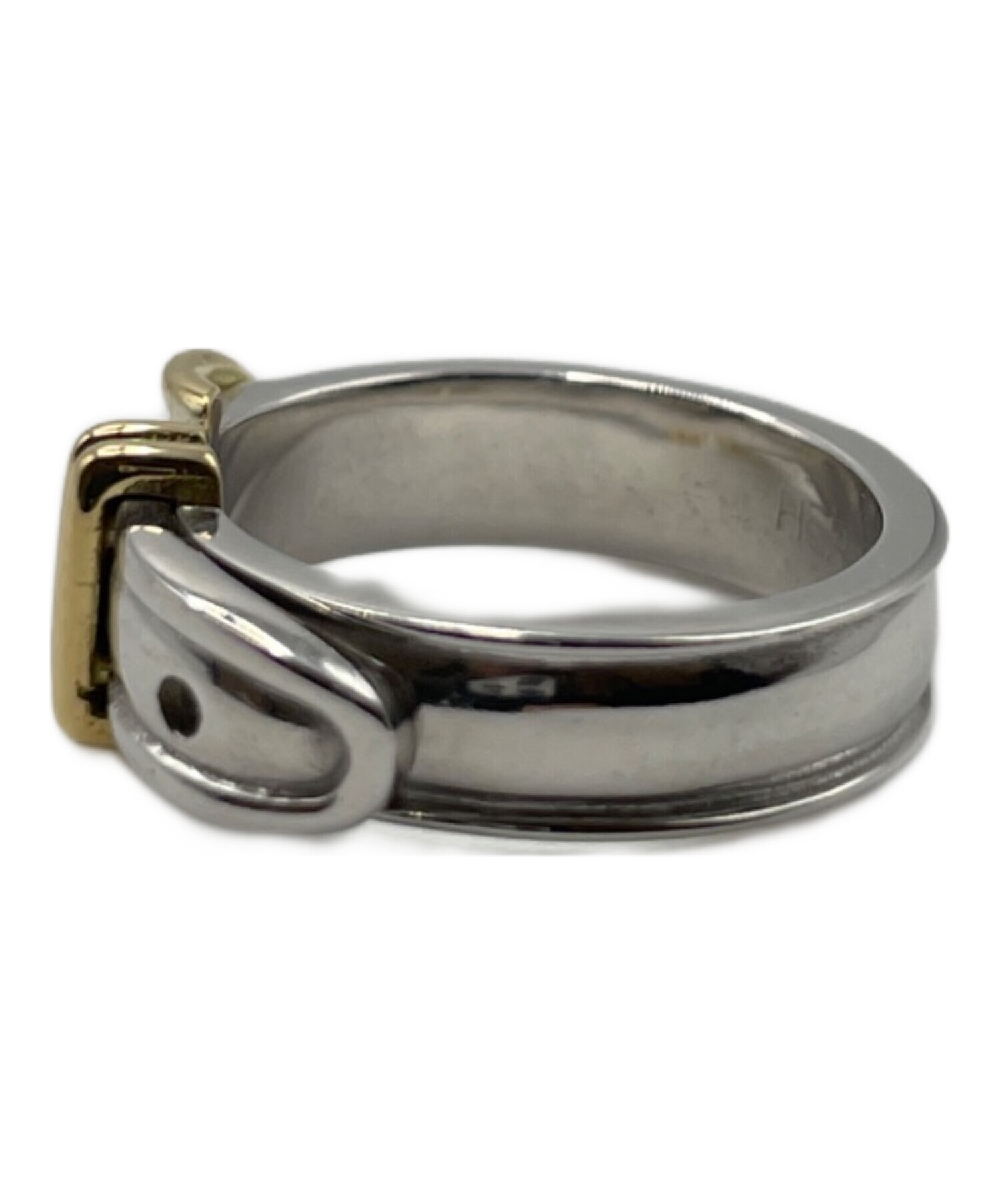 中古・古着通販】HERMES (エルメス) ベルトモチーフリング サイズ:7号