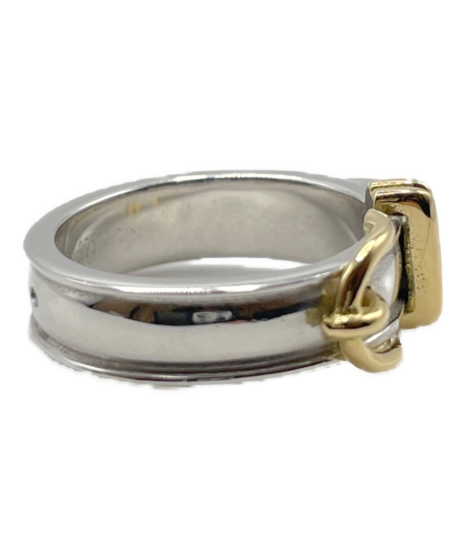 中古・古着通販】HERMES (エルメス) ベルトモチーフリング サイズ:7号