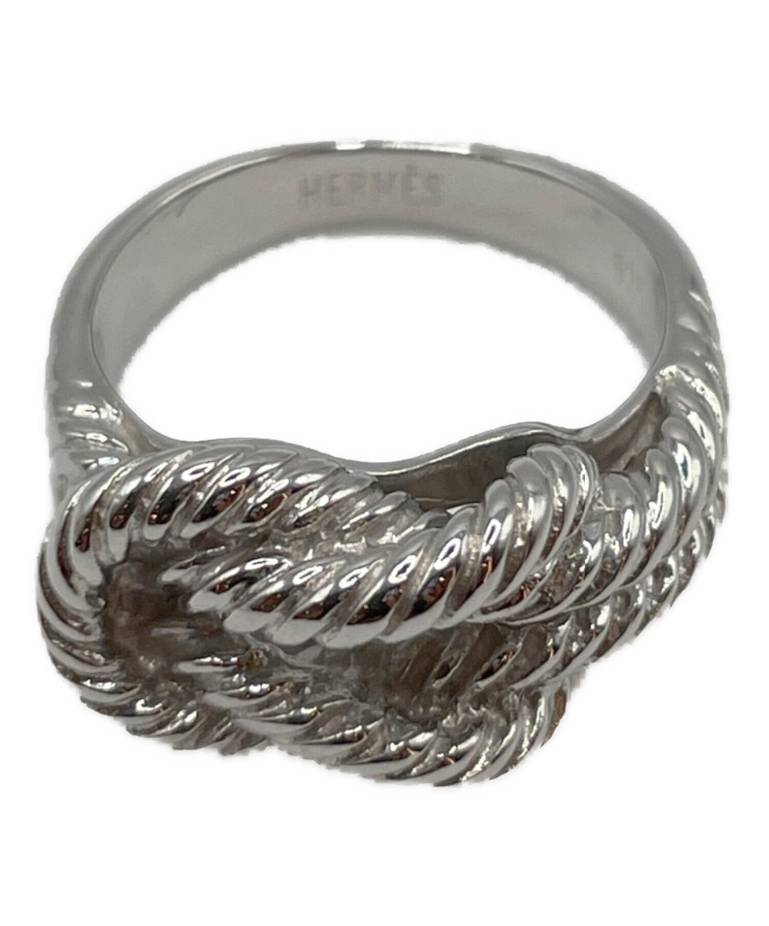 HERMES ツイストデザインリング サイズ52 HERMES ツイストデザイン