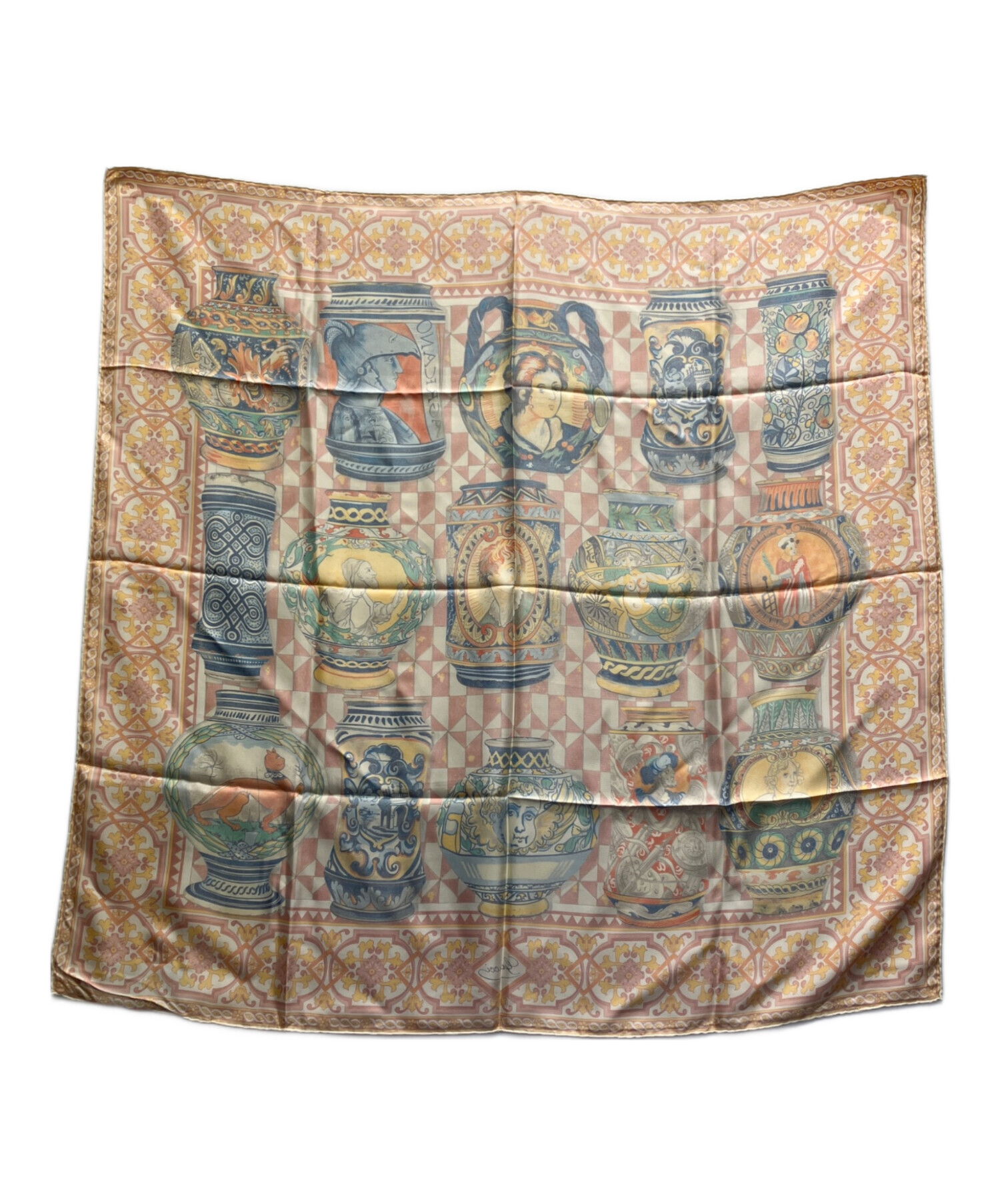 中古・古着通販】GUCCI (グッチ) 花瓶柄シルクスカーフ マルチカラー