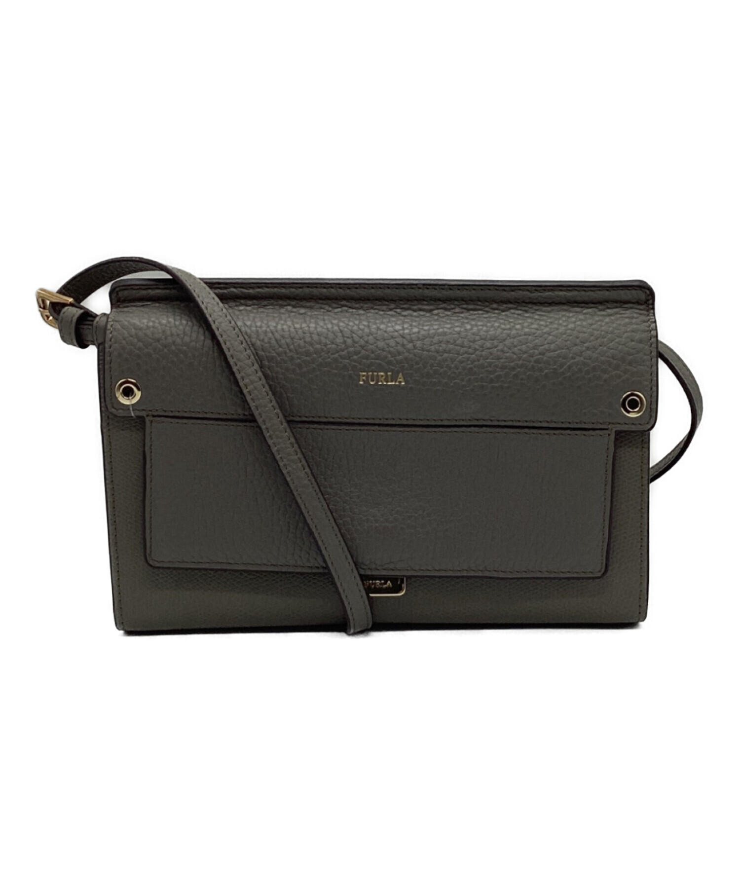 中古・古着通販】FURLA (フルラ) LIKE MINI CROSSBODY グレー 