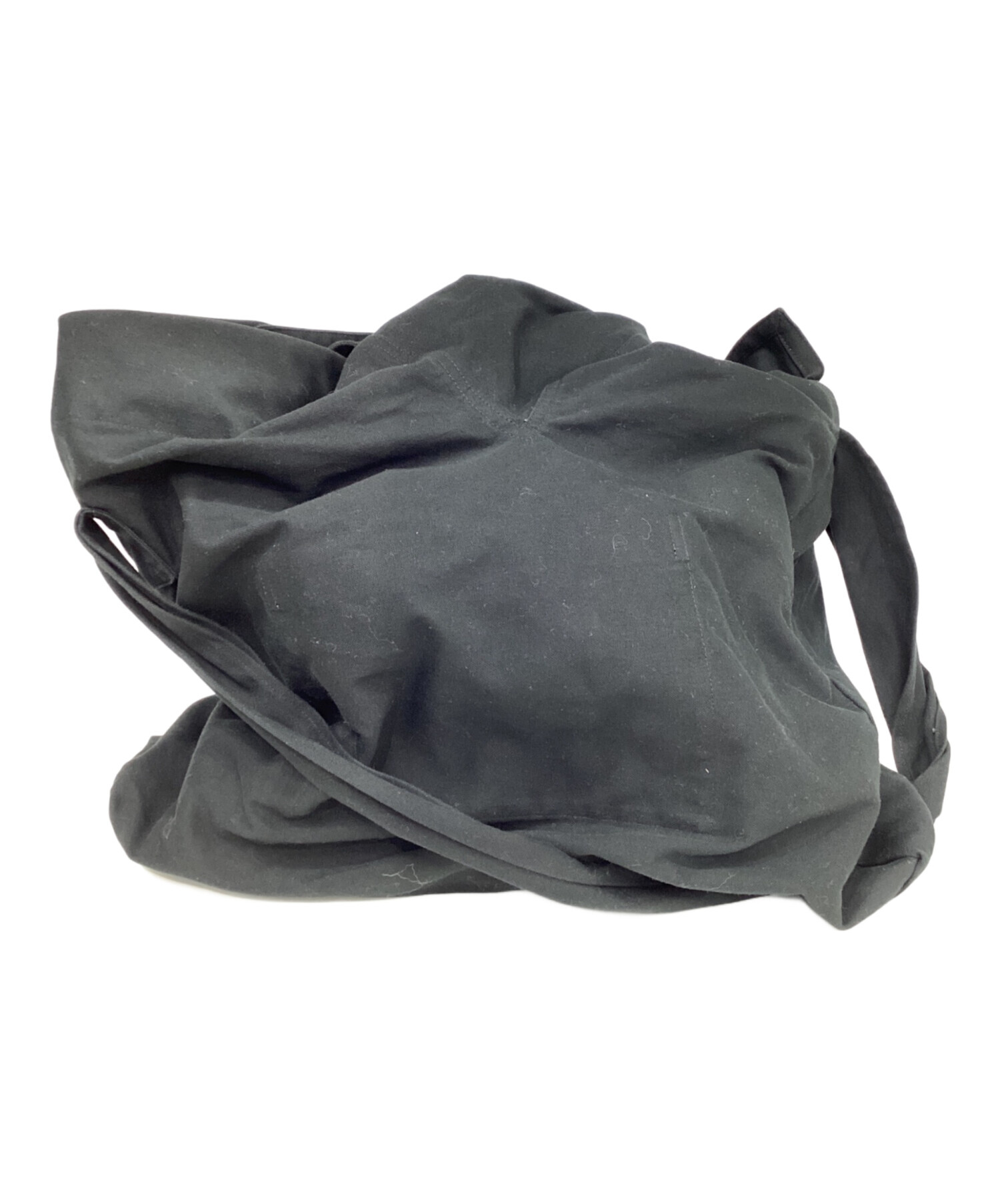 中古・古着通販】Y's (ワイズ) CANVAS TIED BAG ブラック｜ブランド