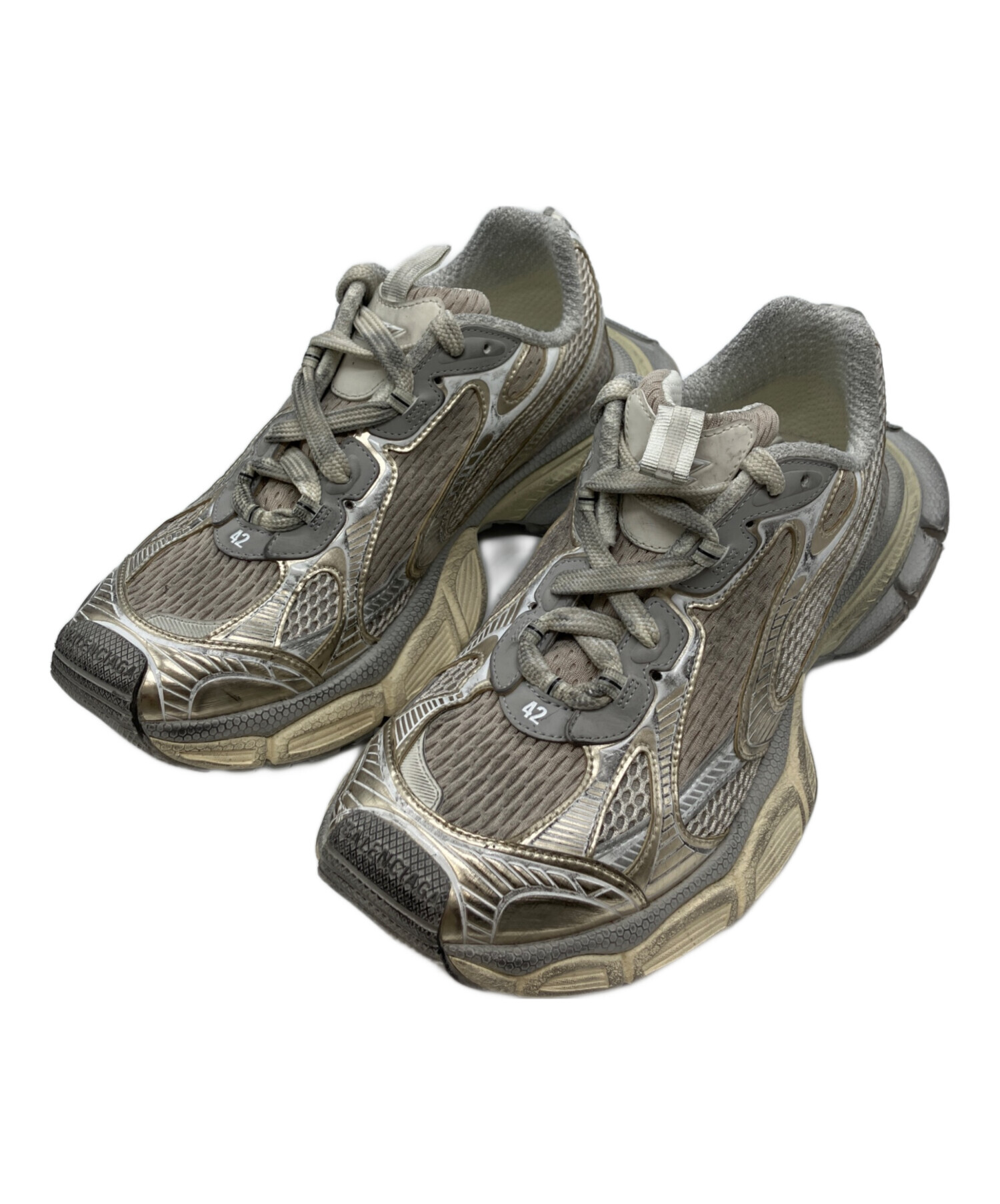 【タグ付き・未使用】BALENCIAGA バレンシアガ パース グレー 中古・古着通販】BALENCIAGA (バレンシアガ) スニーカー グレー