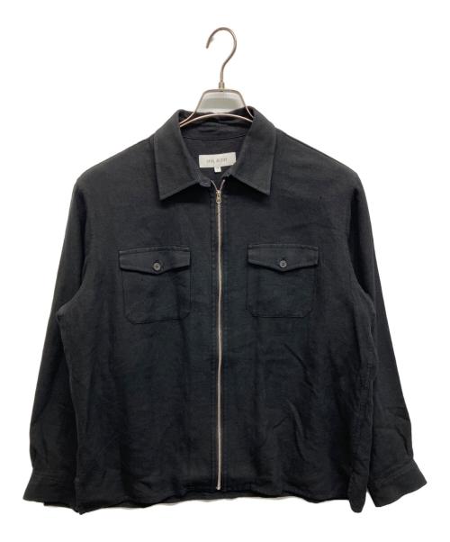 【中古】VAINL ARCHIVE | ヴァイナルアーカイブ　25SS 長袖シャツ VAS25S003 ブラック サイズ：L【尾張小牧店】 中古・古着通販】VAINL ARCHIVE (ヴァイナルアーカイブ) ジップアップ