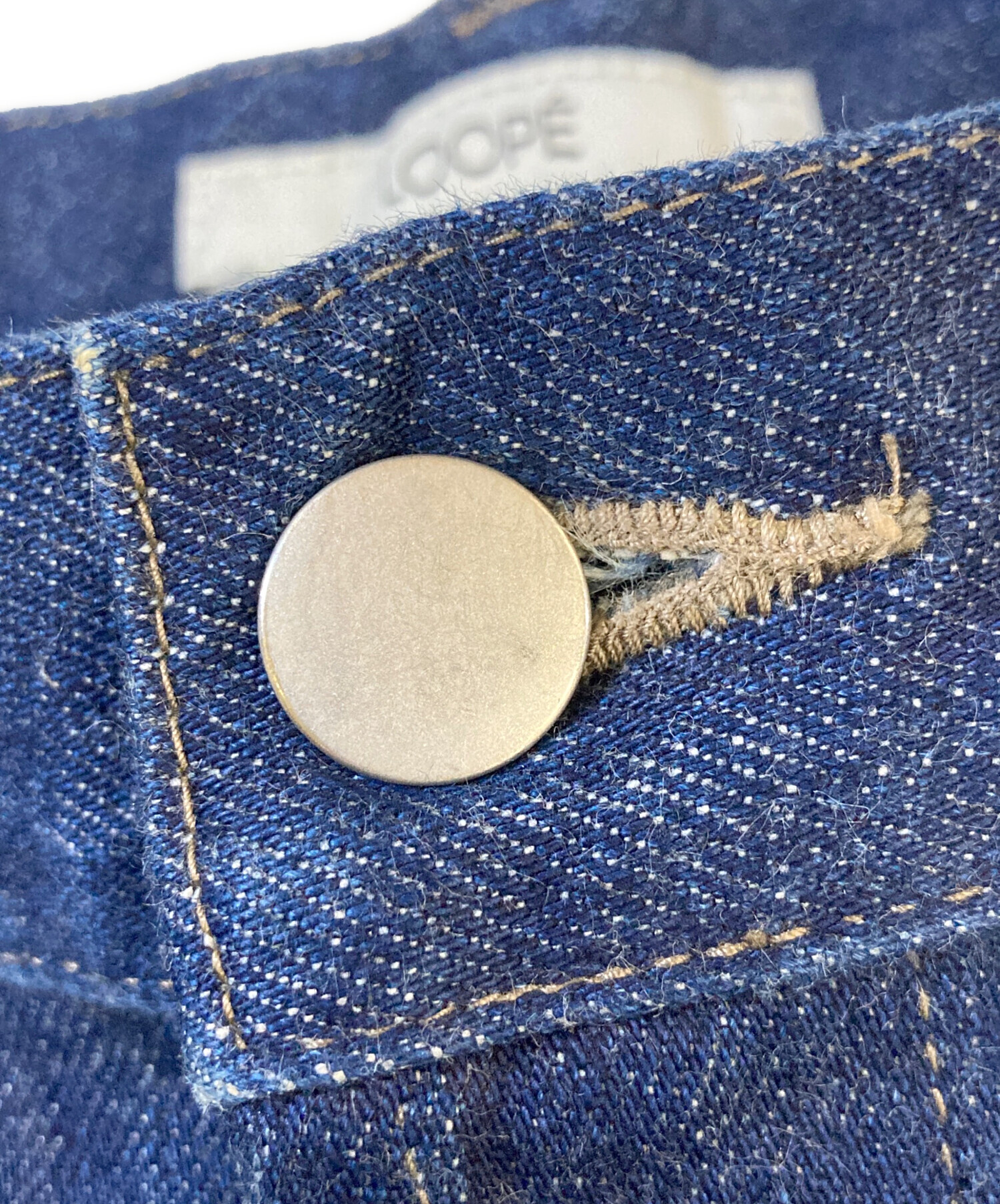 中古・古着通販】LOOPE (ルーペ) HIGH WAIST WIDE DENIM インディゴ 