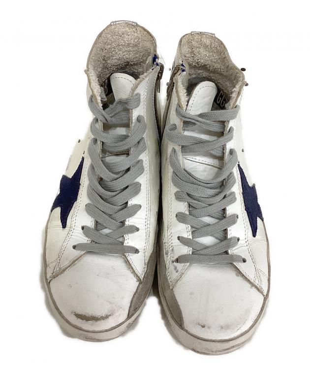 ろ*く様 正規購入品　ゴールデングース　状態良好　FRANCY　高級USED加工 GOLDEN GOOSE Francy sneakers white leather-silver suede star