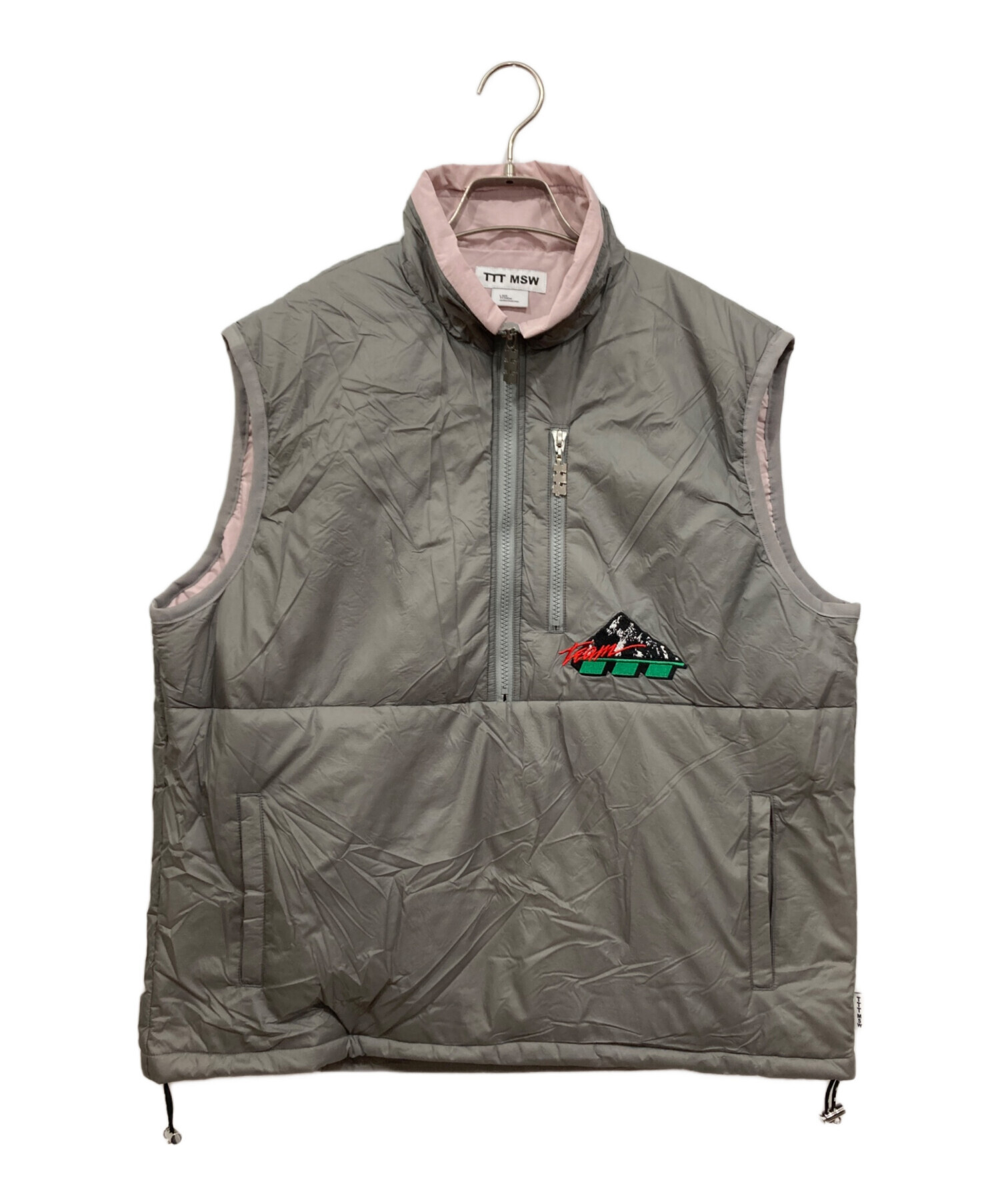 中古・古着通販】TTT MSW (ティー) Puff vest グレー サイズ:L 
