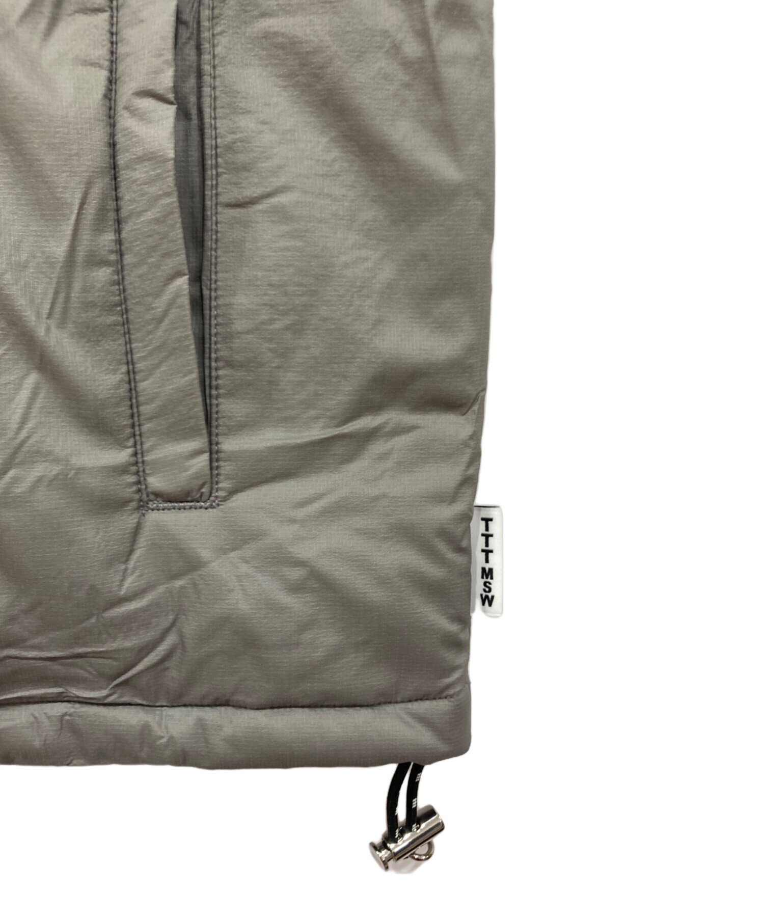 中古・古着通販】TTT MSW (ティー) Puff vest グレー サイズ:L 