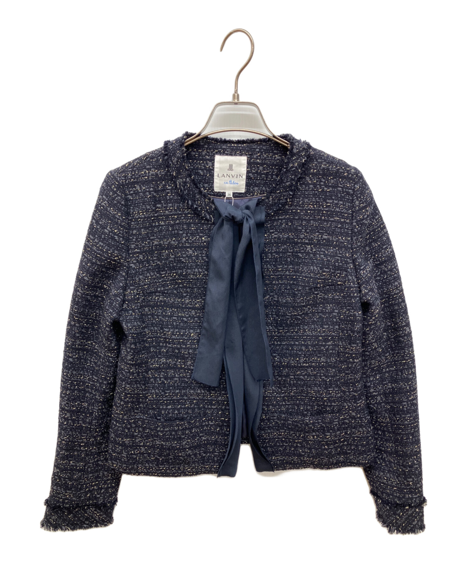 LANVIN ブルゾン 未使用品 中古・古着通販】LANVIN en Bleu (ランバンオンブルー) ツイード