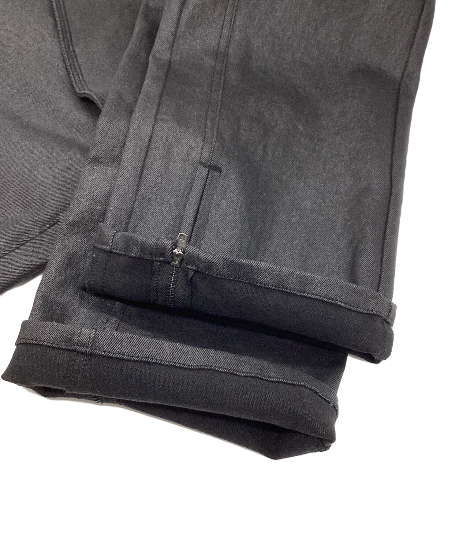 中古・古着通販】FRANGANT (フランゴン) thigh high denim ブラック