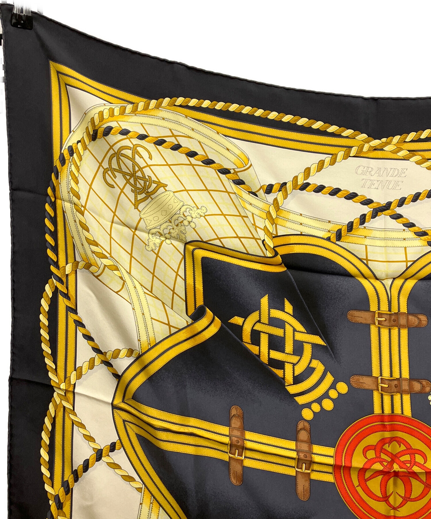 中古・古着通販】HERMES (エルメス) カレ90 ネイビー｜ブランド・古着