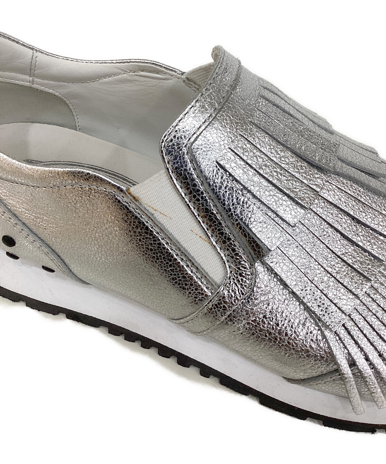 中古・古着通販】TOD'S (トッズ) メタリックフリンジスリッポン