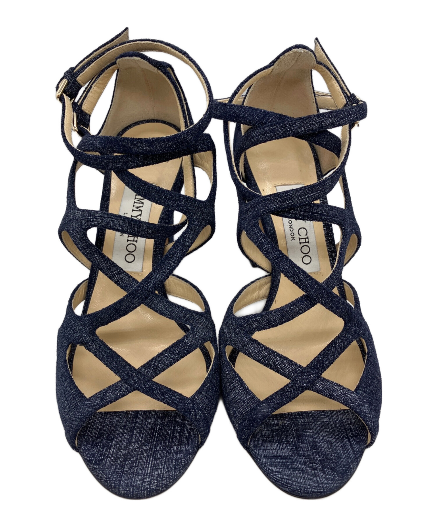 中古・古着通販】JIMMY CHOO (ジミーチュウ) デニムサンダル