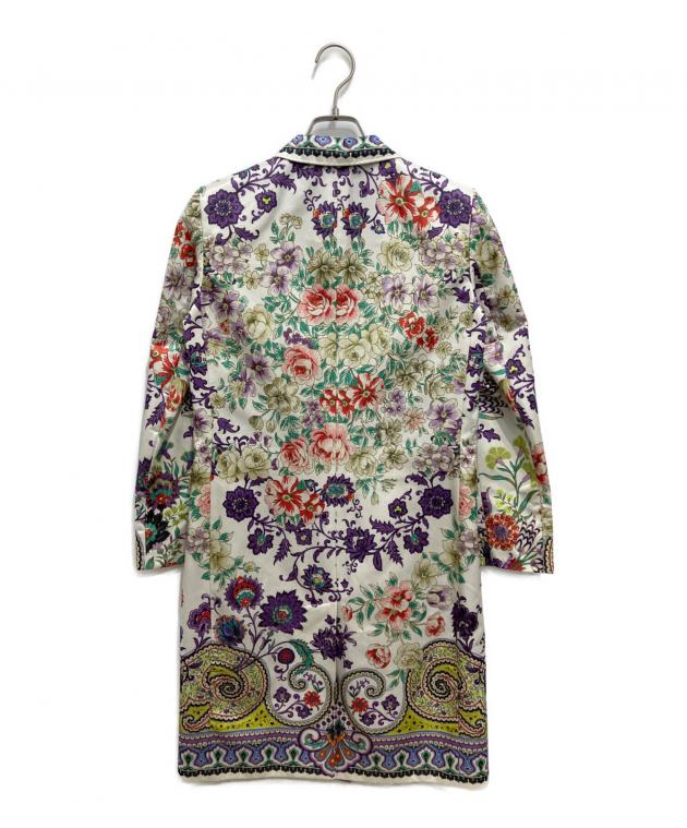 ETRO(エトロ) デザイナーズコート 中古・古着通販】ETRO (エトロ) 総柄チェスターコート ホワイト サイズ