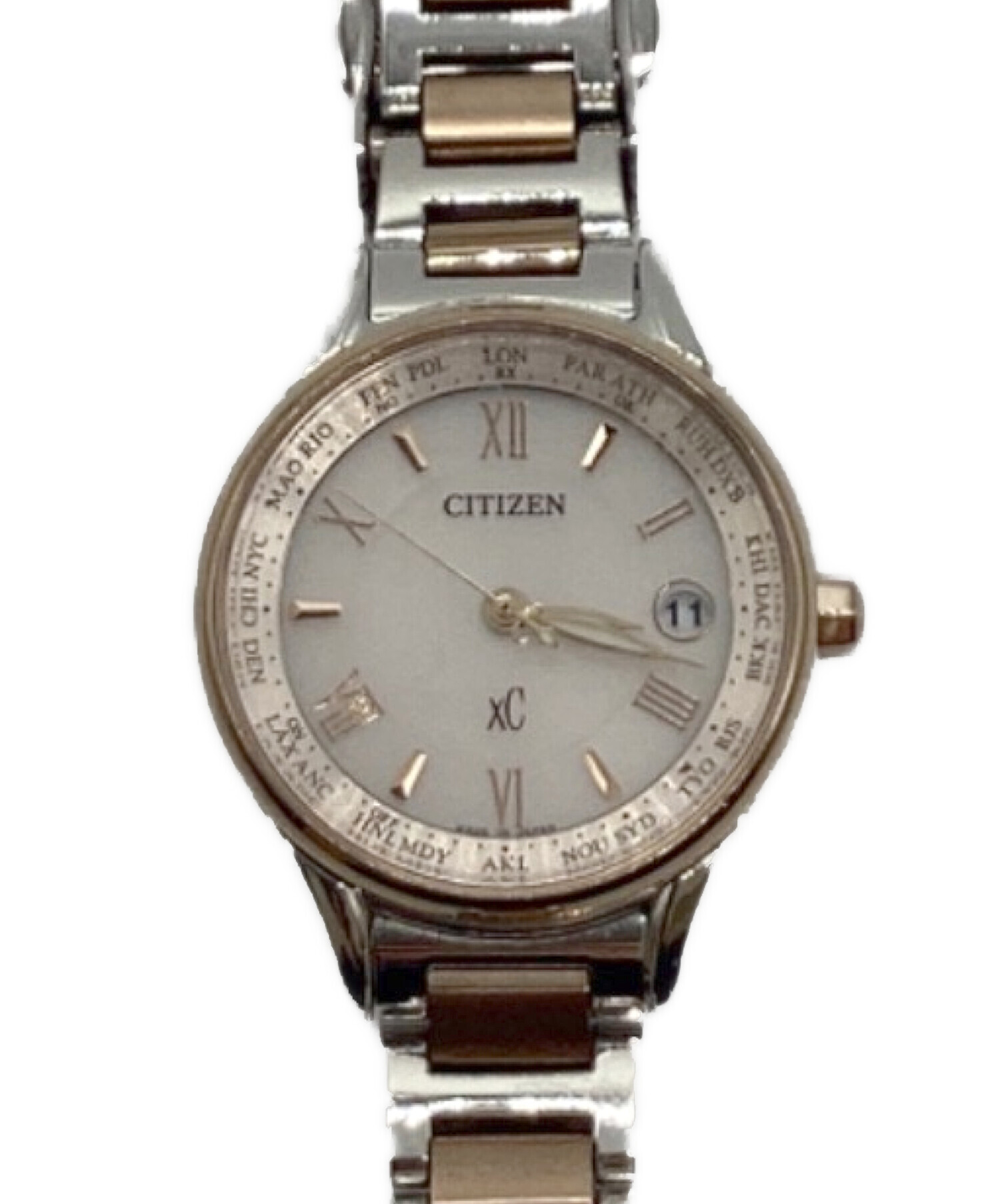 CITIZEN クロノグラフ 時計 ジャンク 中古・古着通販】CITIZEN (シチズン) クロノグラフ ブラック｜ブランド