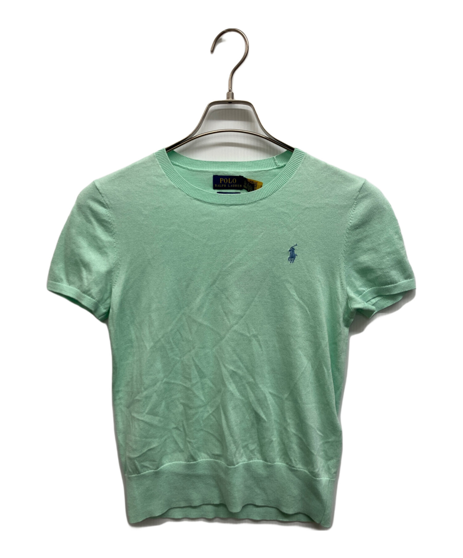 【美品】ポロラルフローレン半袖サマーニットミントグリーン現行品 中古・古着通販】POLO RALPH LAUREN (ポロ・ラルフローレン) 半袖