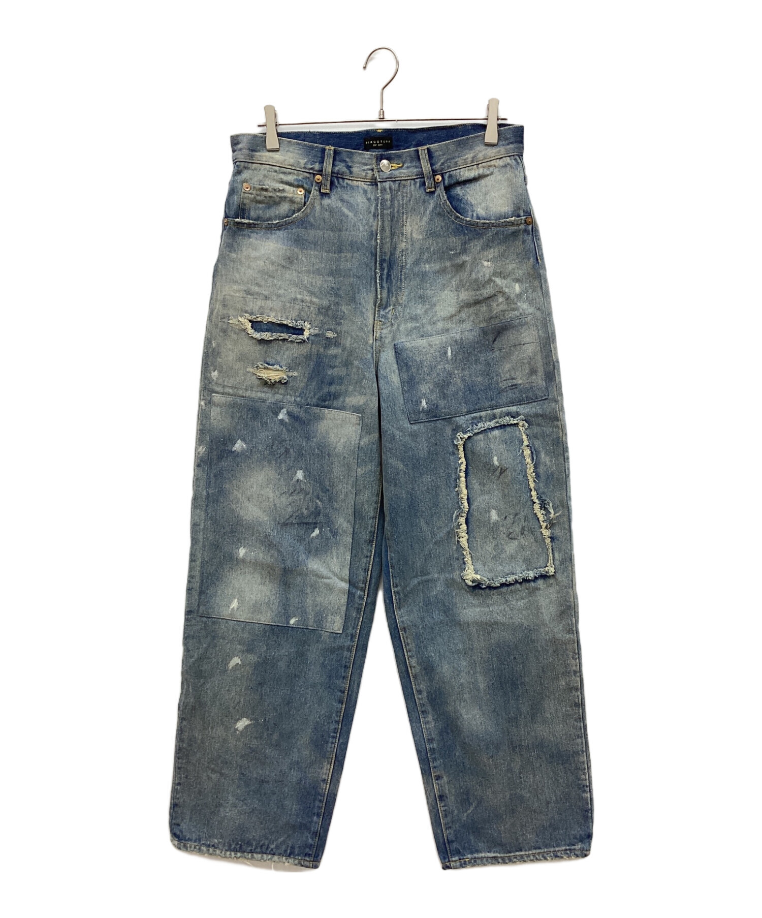 フラグスタフ　デニム 中古・古着通販】flagstuff (フラグスタフ) BORO DENIM PANTS ボロ