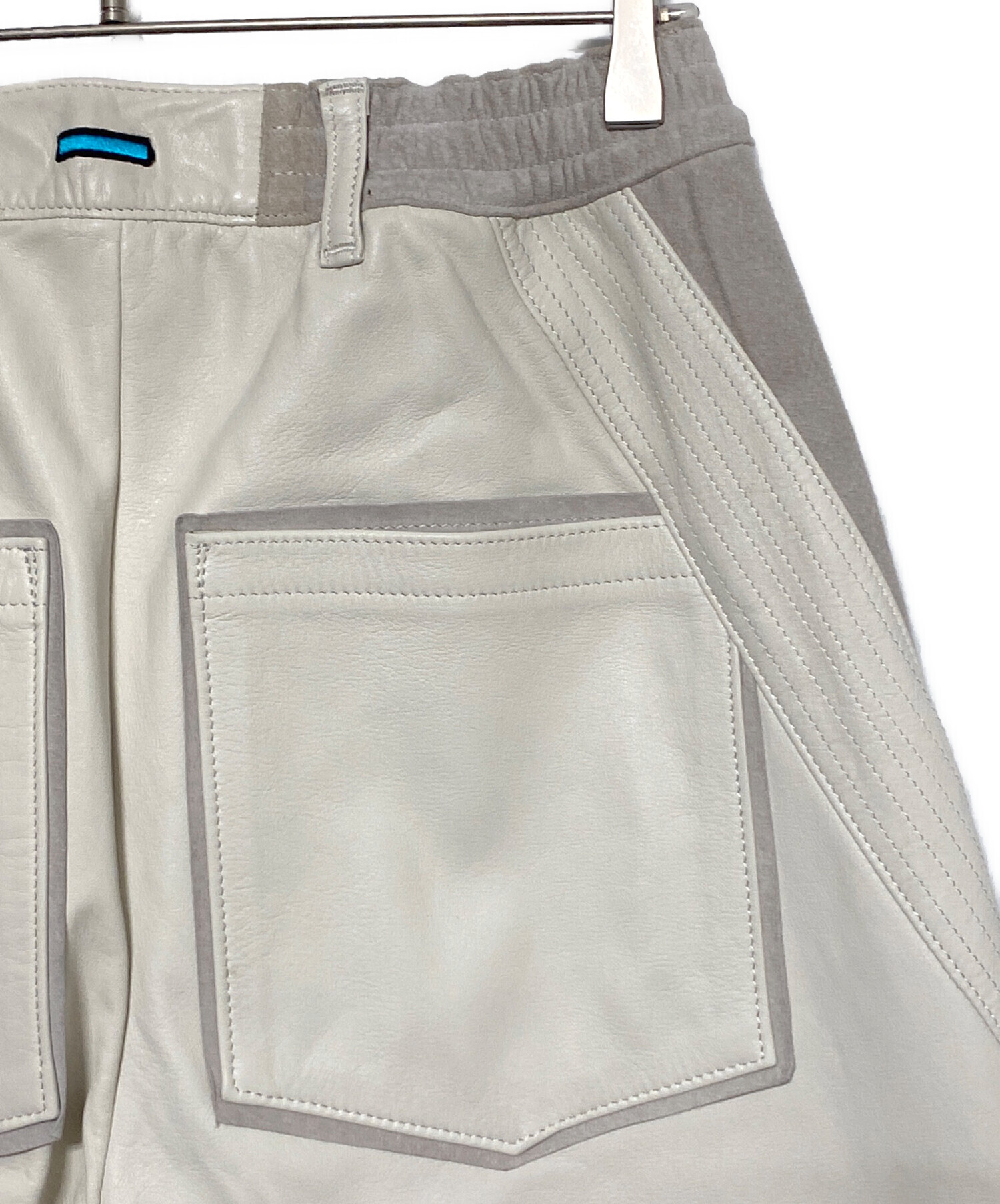 MUZE CIRCUIT WIDE LEATHER TROUSERS