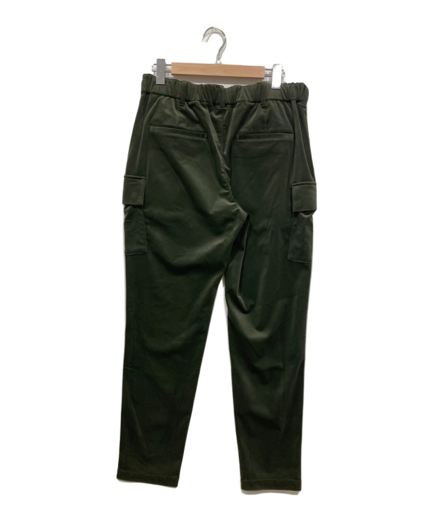 新品未使用　CAMBIO カンビオ【L】ヘリンボーン柄　サルエルパンツ グリーン Cambio - CAMBIO カンビオ パンツ（その他） L グレー系(ヘリンボーン