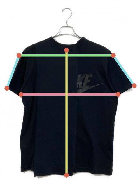 中古・古着通販】NIKE (ナイキ) sacai (サカイ) 再構築Tee ブラック