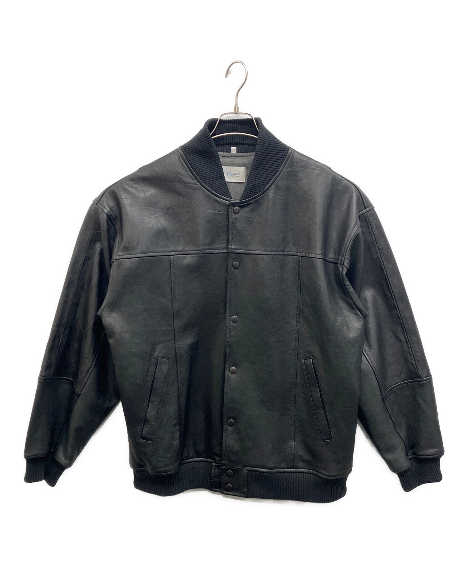 【美品】yoused ユーロレザー　スタジャン　Mサイズ相当 美品】yoused ユーロレザー スタジャン Mサイズ相当