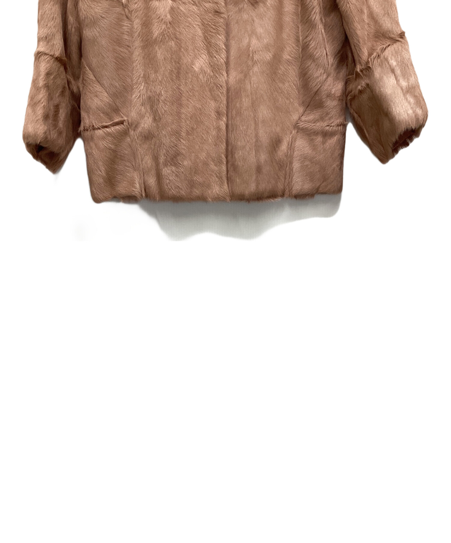 中古・古着通販】MARNI (マルニ) 毛皮ショートコート ピンク サイズ:40 