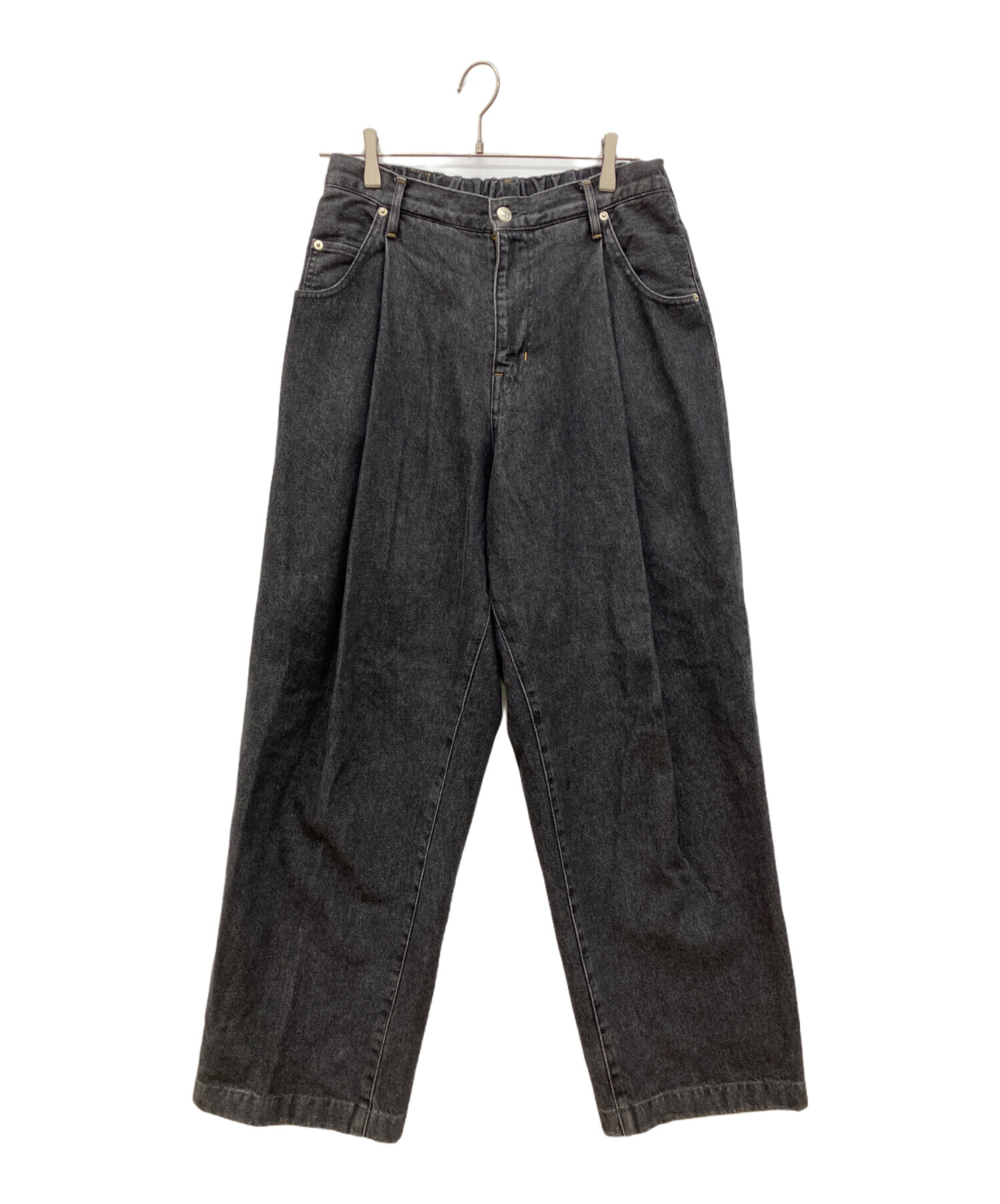 中古・古着通販】NEON SIGN (ネオンサイン) デニムパンツ ブラック