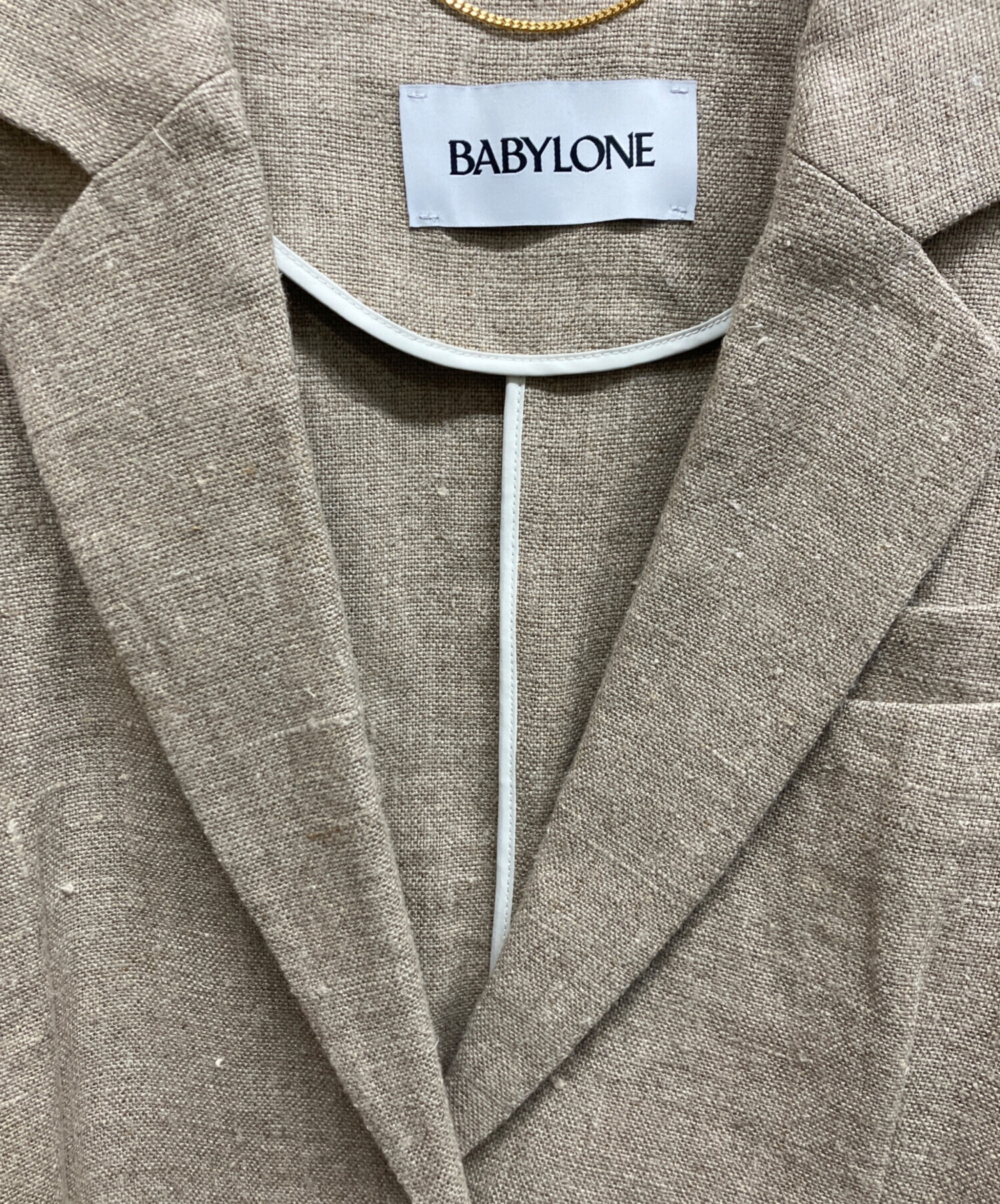 中古・古着通販】BABYLONE (バビロン) ヘビーリネンジャケット 