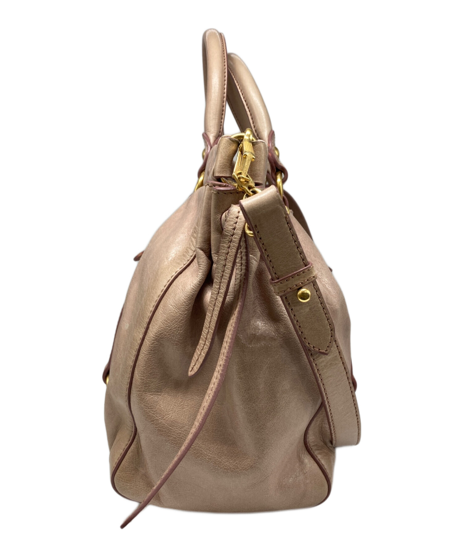 中古・古着通販】MIU MIU (ミュウミュウ) VITELLO LUX 2WAYバッグ 