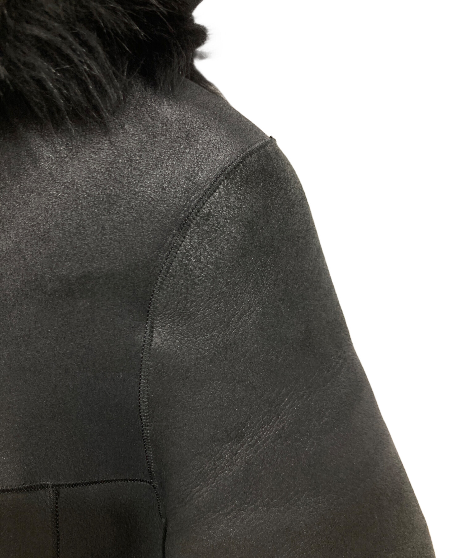 中古・古着通販】ESTNATION (エストネーション) ムートンレザーファー