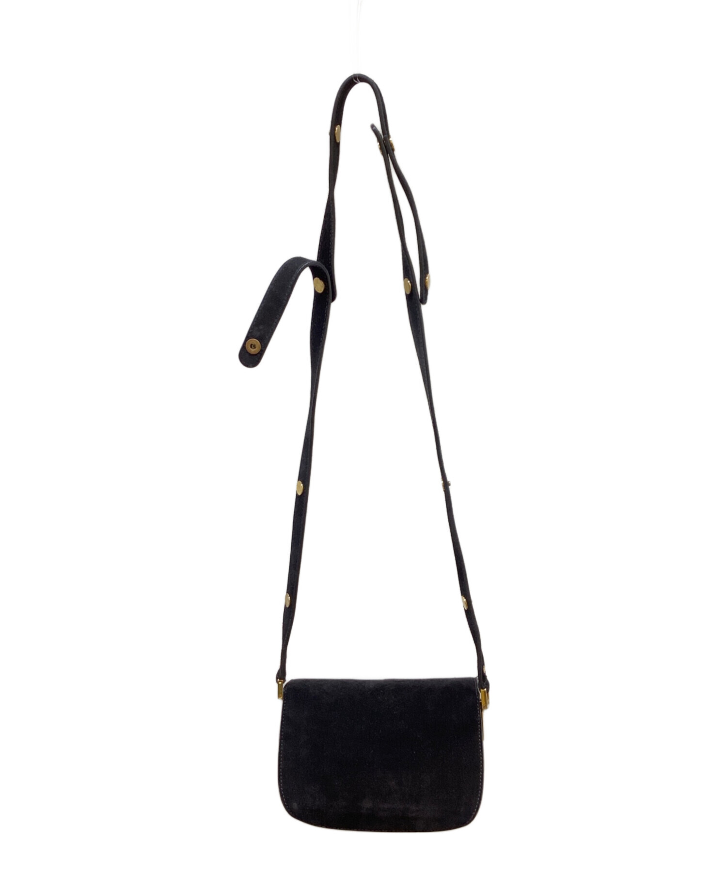 MARNI マルニ ショルダーバッグ  黒 【古着】【中古】【送料無料】 中古・古着通販】MARNI (マルニ) スエードショルダーバッグ ブラック