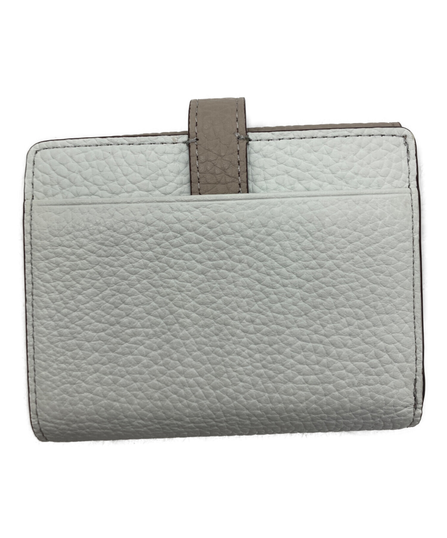 中古・古着通販】PELLE BORSA (ペレボルサ) 2つ折り財布 ホワイト