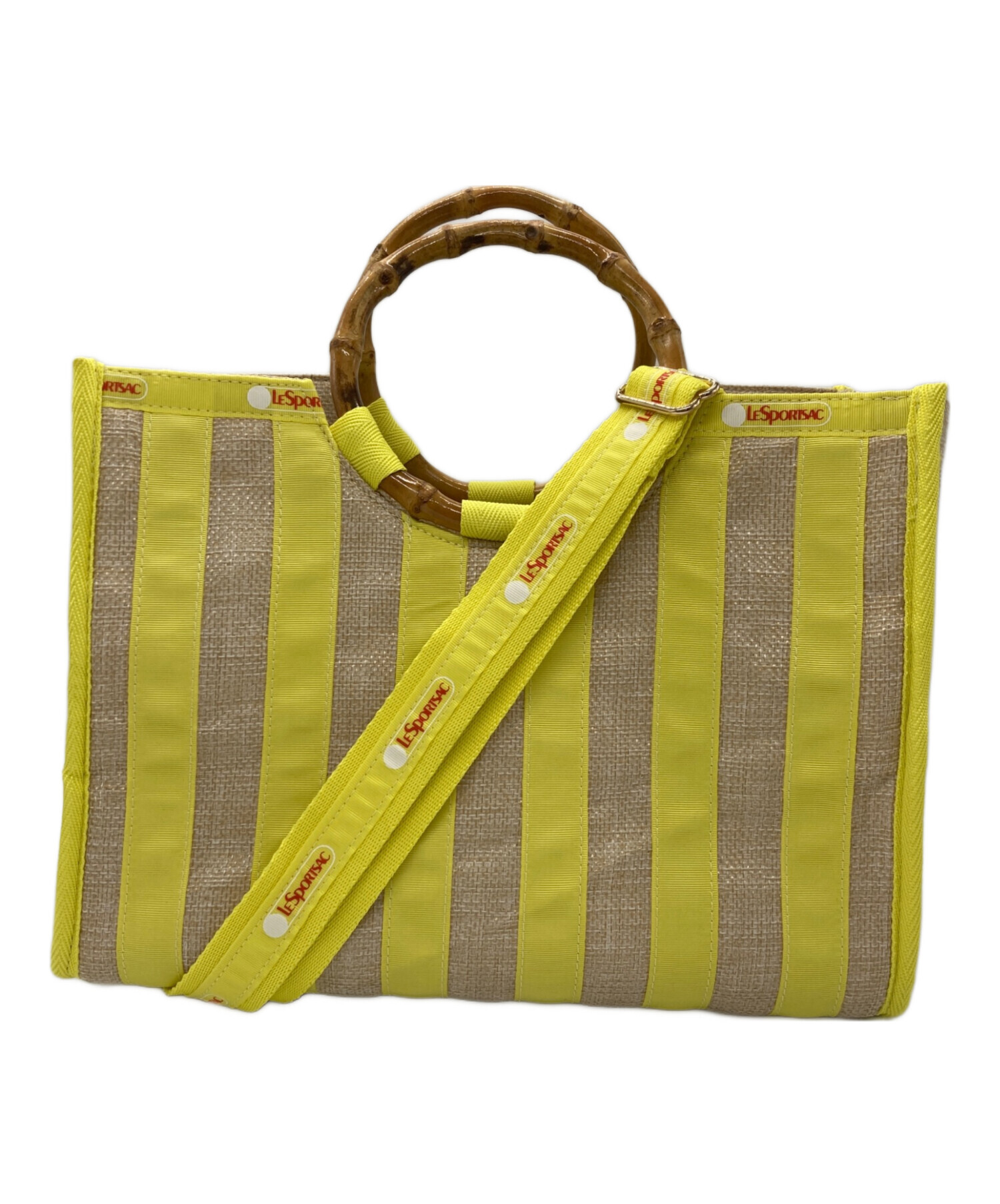 LESPORTSAC レスポートサック BAMBOO バンブー トートバッグ ラフィア 