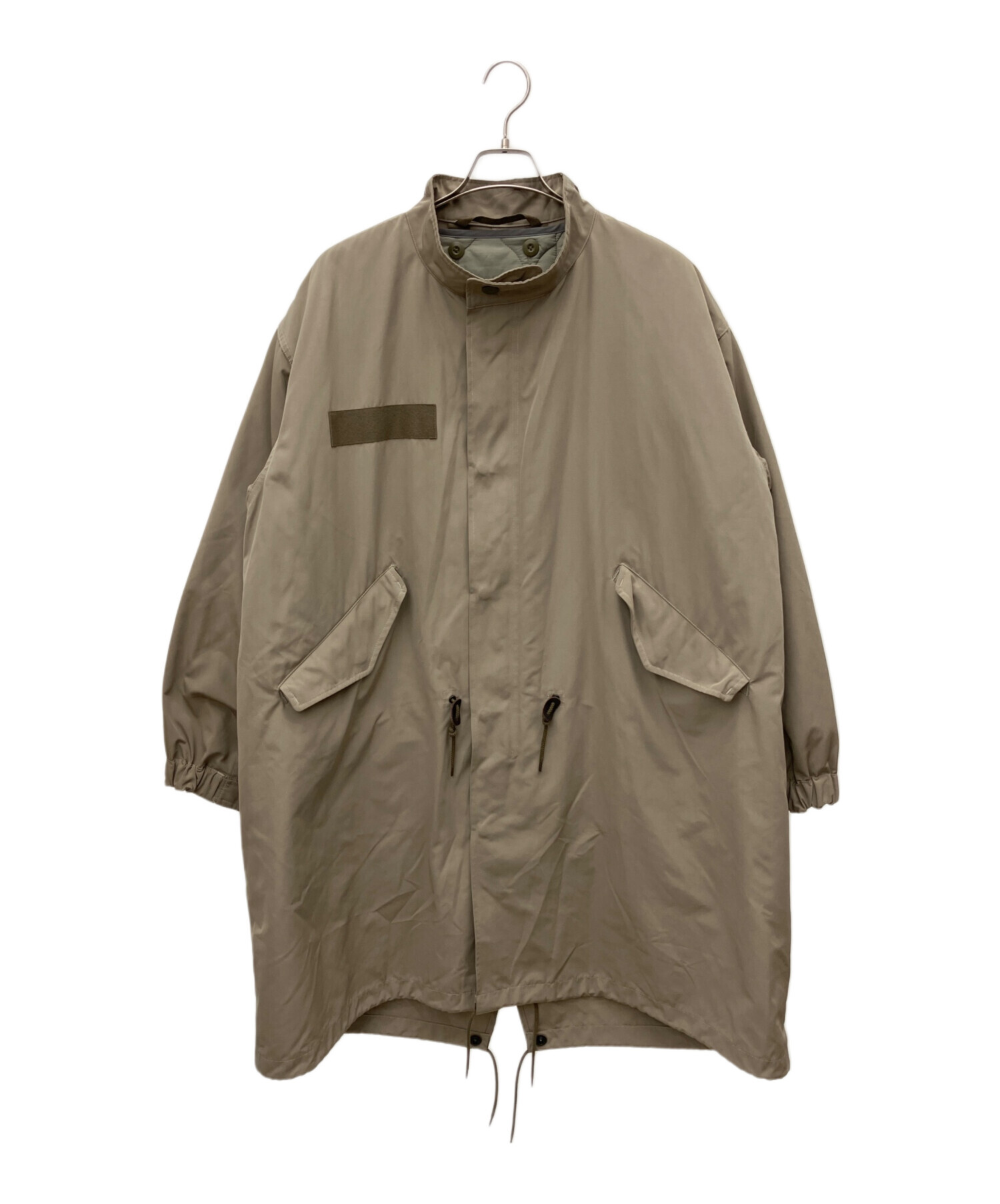 EDIFISカーキ モッズコート フロントジッパー付き 中古・古着通販】EDIFICE (エディフィス) M-65モッズコート カーキ