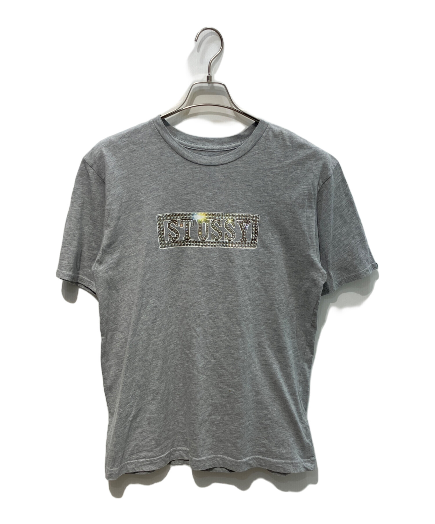 中古・古着通販】stussy (ステューシー) ラインストーンプリントロゴT