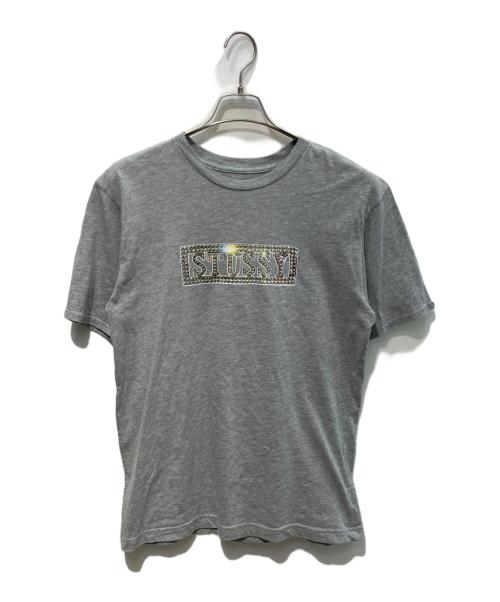 中古・古着通販】stussy (ステューシー) ラインストーンプリントロゴT