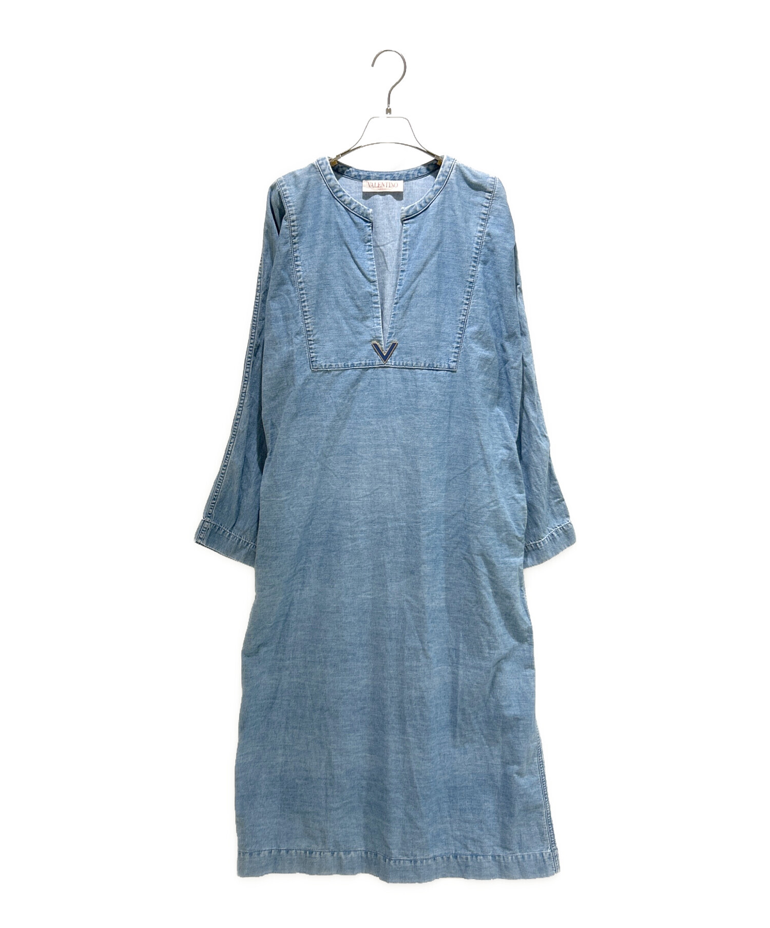 valentinogaravani★70年代ヴィンテージ　サイドスリット　レトロ 中古・古着通販】VALENTINO (ヴァレンティノ) VGOLD シャンブレー