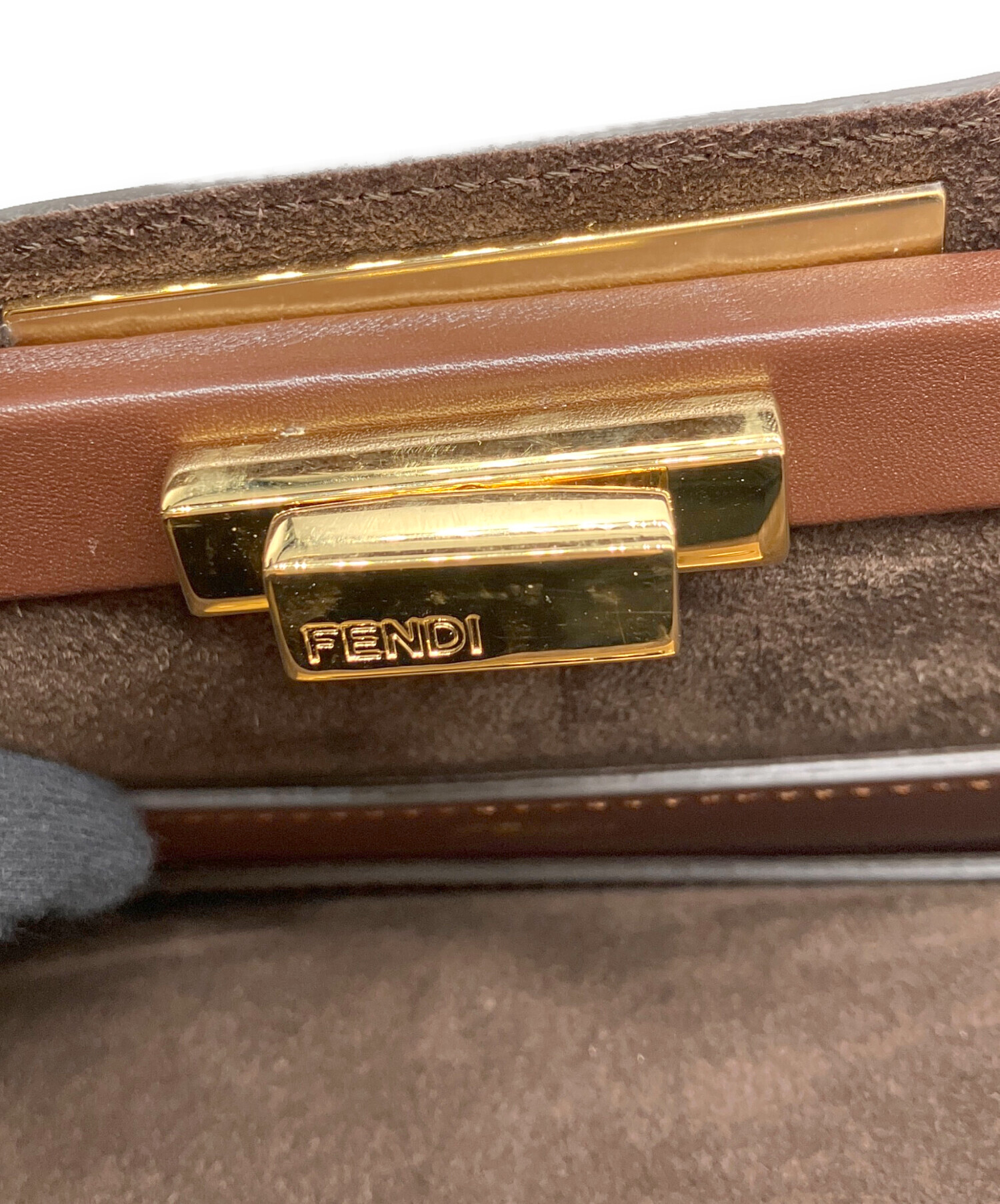 中古・古着通販】FENDI (フェンディ) ハンドバッグ ブラウン｜ブランド